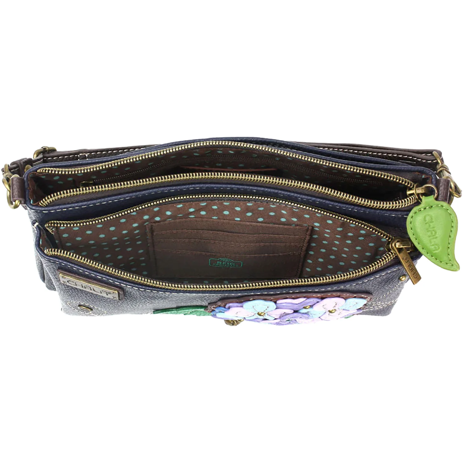 Chala Hydrangea Deluxe Crossbody Handbag Navy Synthetic - Image 2