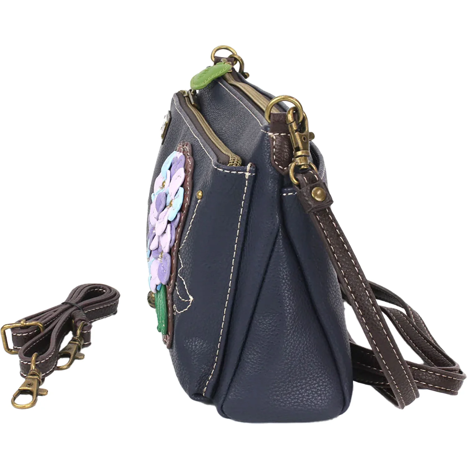 Chala Hydrangea Deluxe Crossbody Handbag Navy Synthetic - Image 3