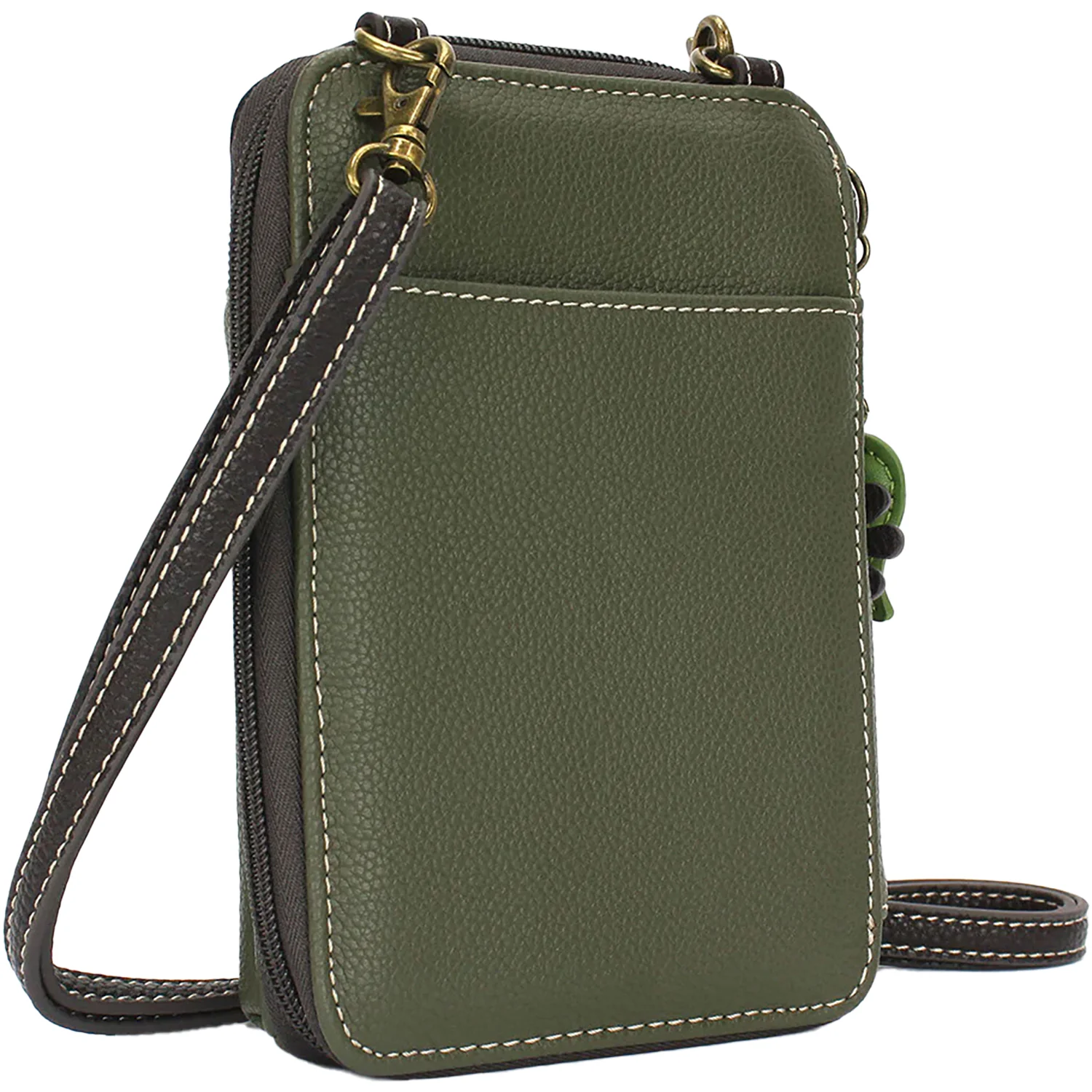 Chala Monarch Butterfly Wallet Crossbody Handbag Wallet Olive Synthetic - Image 4