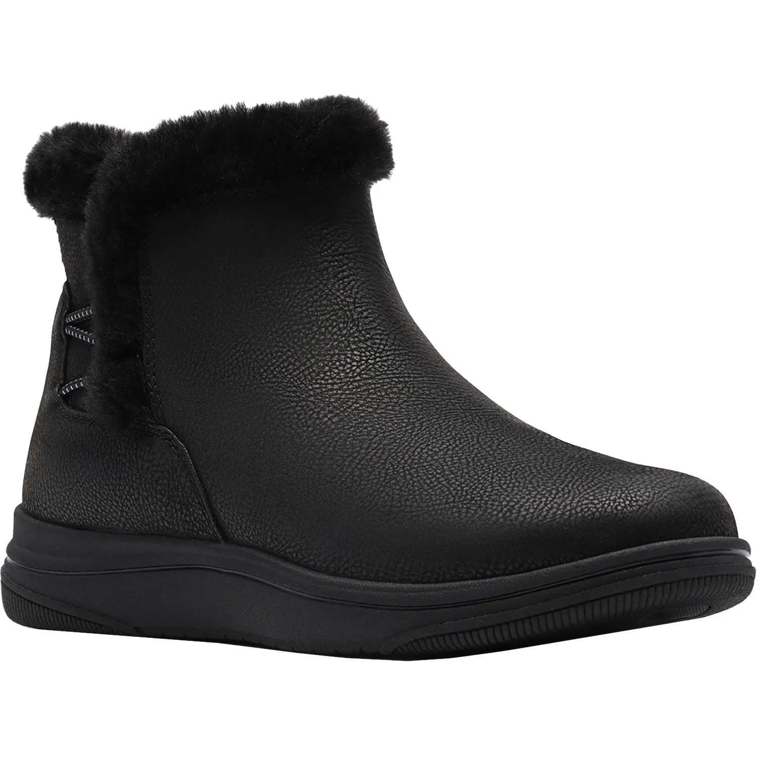 Clarks Cloudsteppers Breeze Fur Women's Boots Black Combi - Image 5