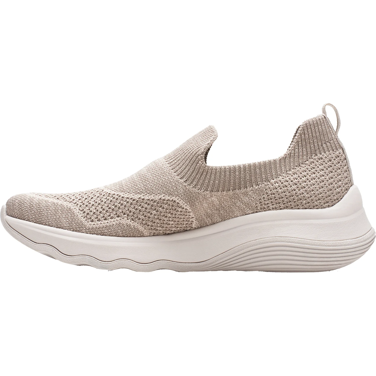 Clarks Cloudsteppers Circuit Path Women's Slip On Sneakers Mauve Knit Fabric - Image 3