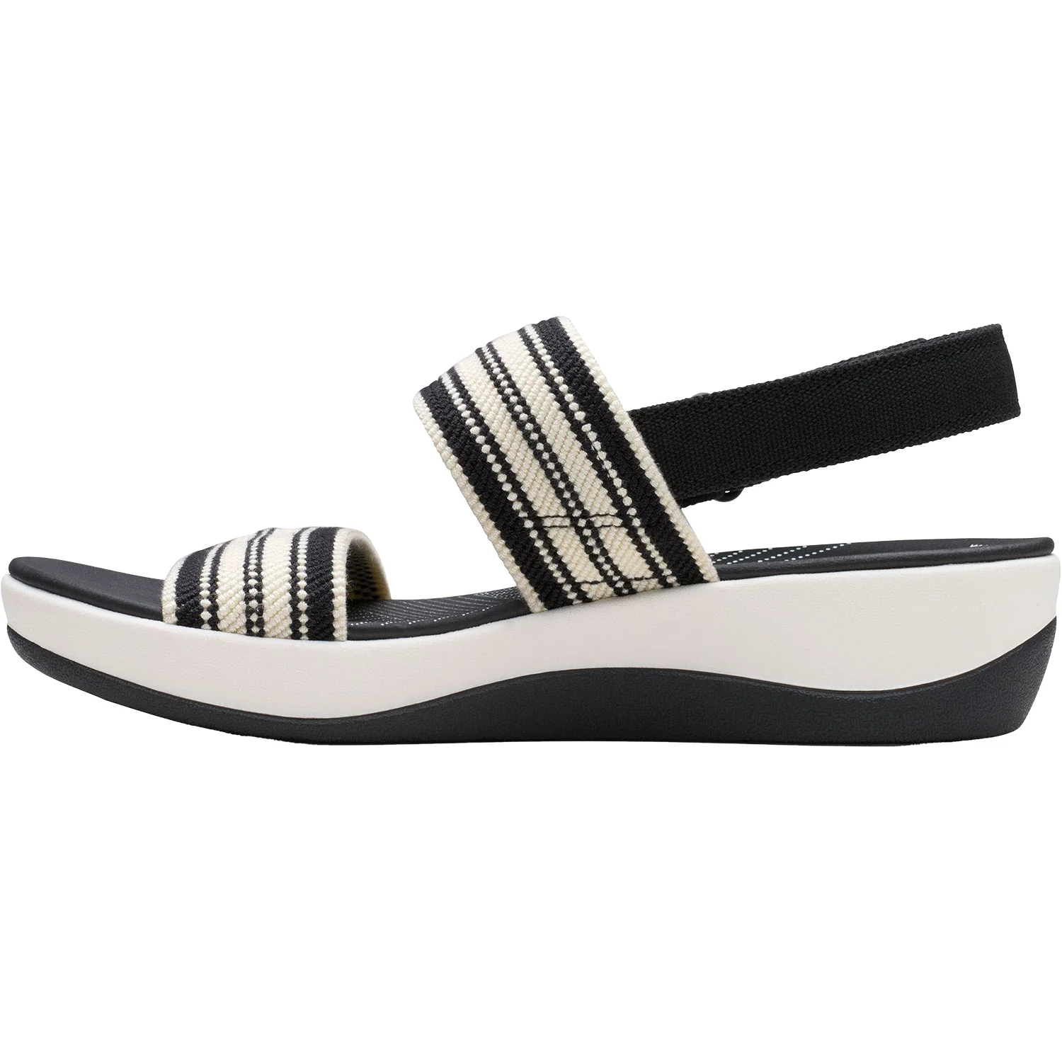Clarks Cloudsteppers Arla Stroll Women's Sandals Black Multi Knit Synthetic - Image 3