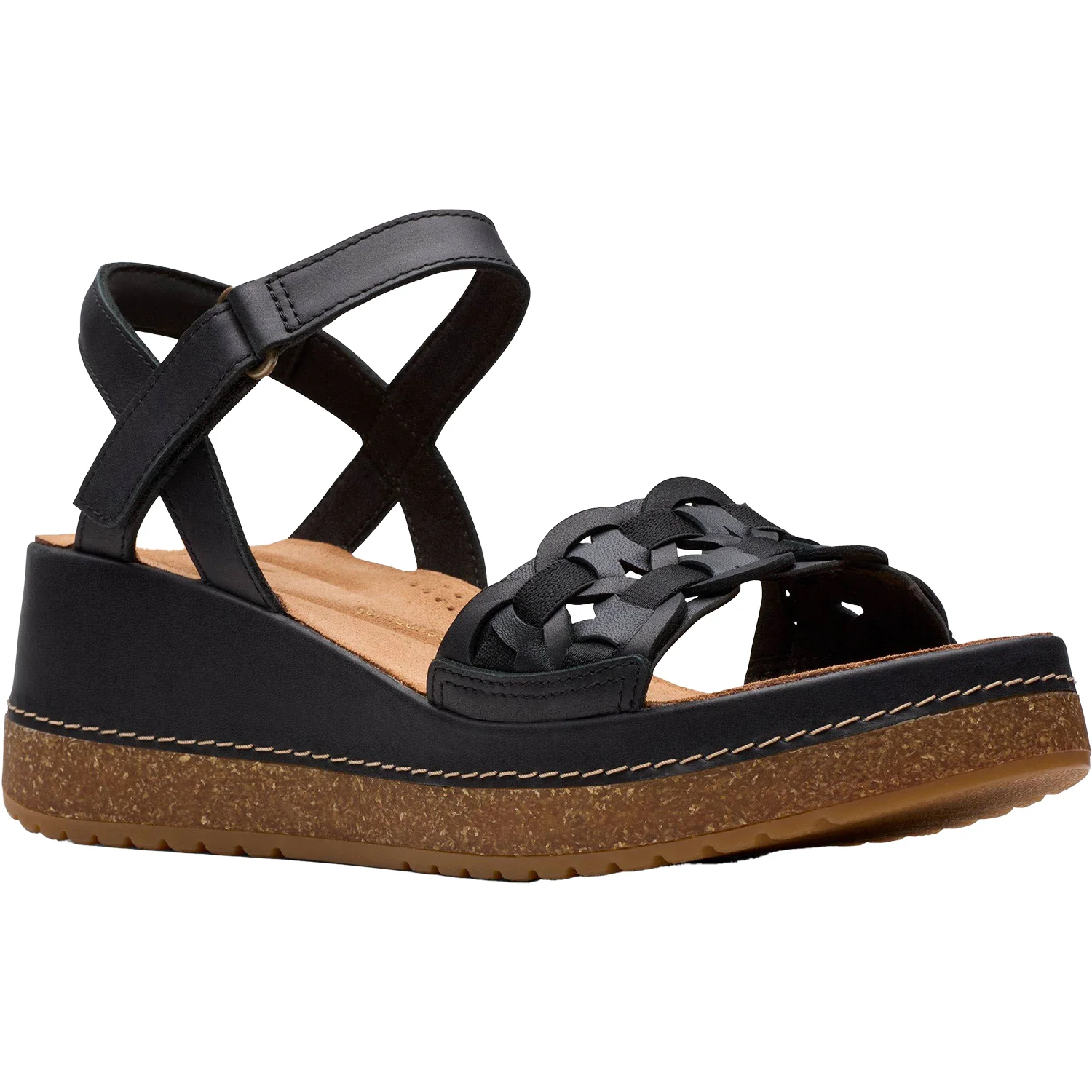 Clarks Kassanda Bar Women's Sandals Black Leather - Image 5