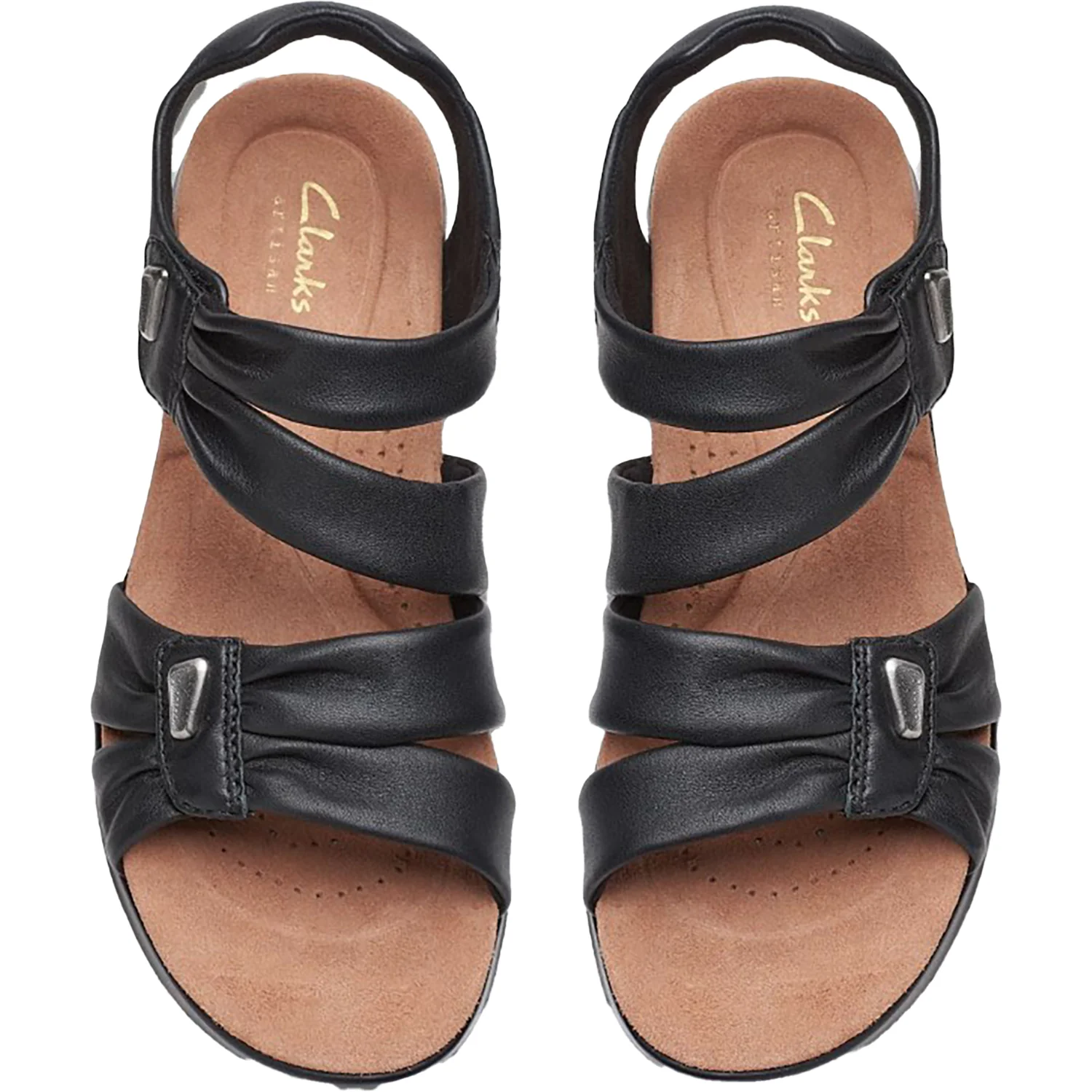 Clarks Kitly Ave Women's Sandals Black Leather - Image 2