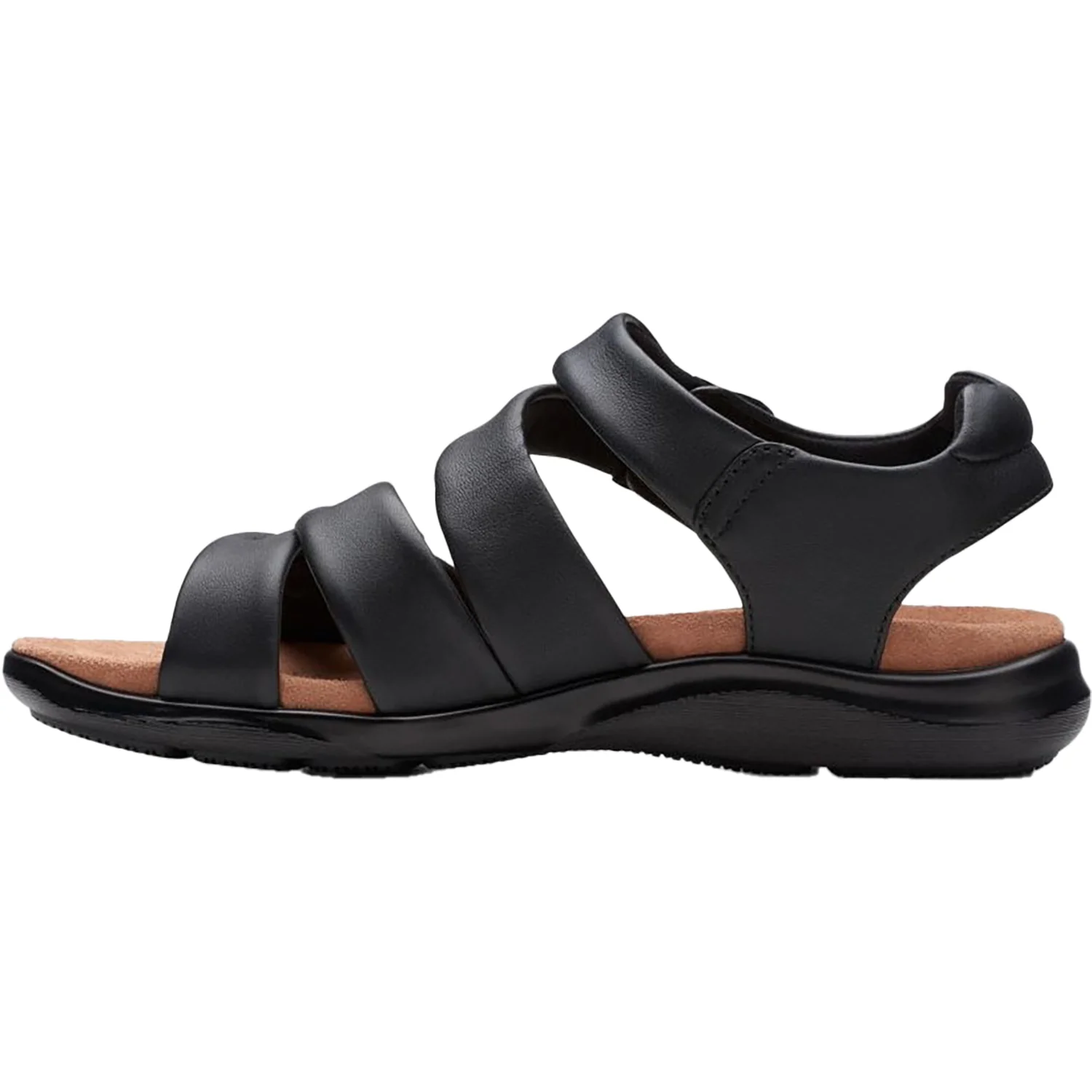 Clarks Kitly Ave Women's Sandals Black Leather - Image 3