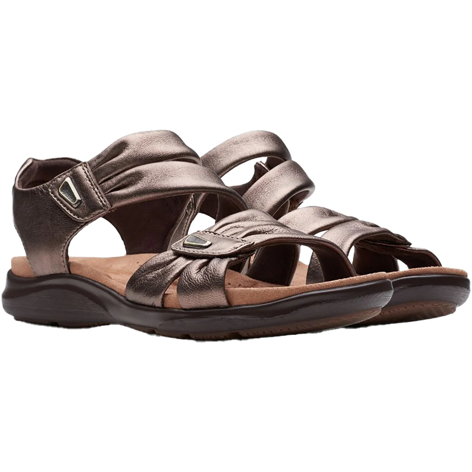 Clarks Kitly Ave Women's Sandals Bronze Leather - Image 5