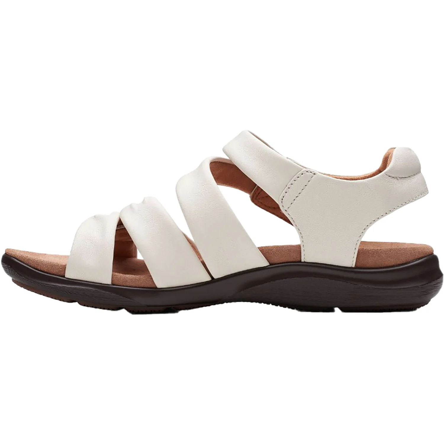 Clarks Kitly Ave Women's Sandals White Leather - Image 3