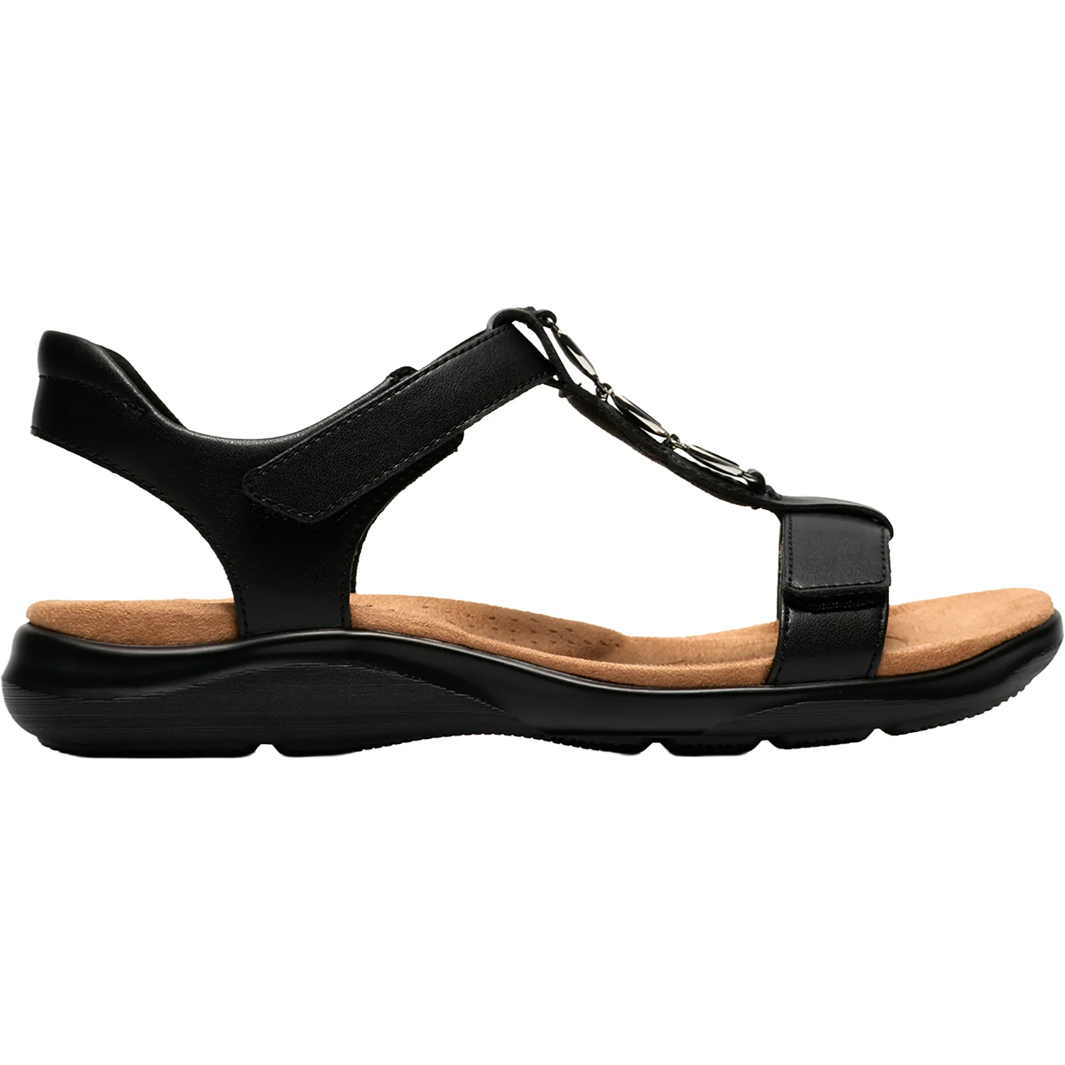 Clarks Kitly Gem Women's Dress Sandals Black Leather