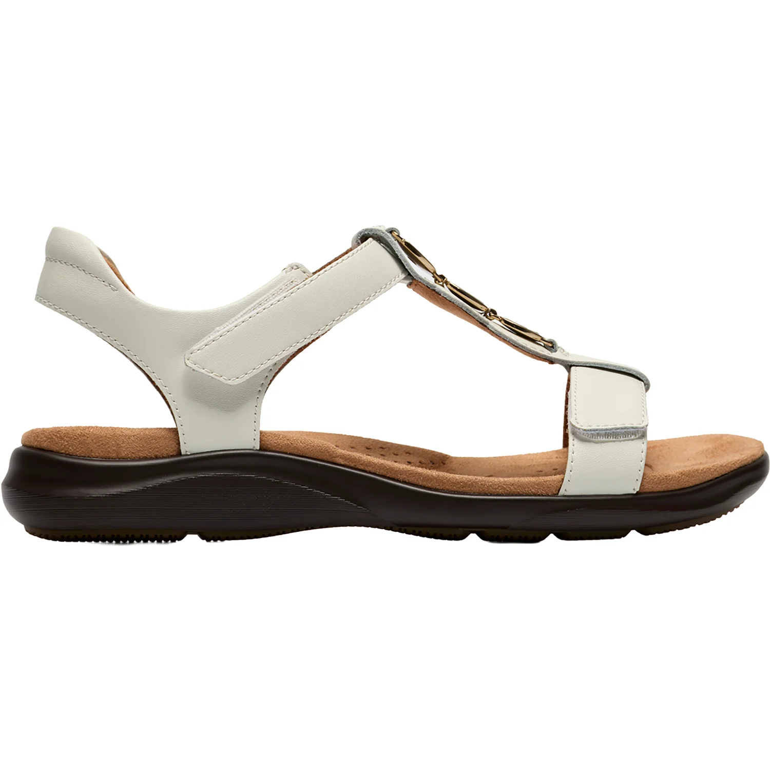Clarks Kitly Gem Women's Dress Sandals White Patent