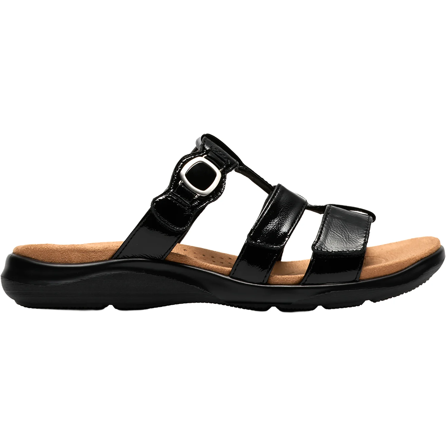 Clarks Kitly Pearl Women's Dress Sandals Black Pat