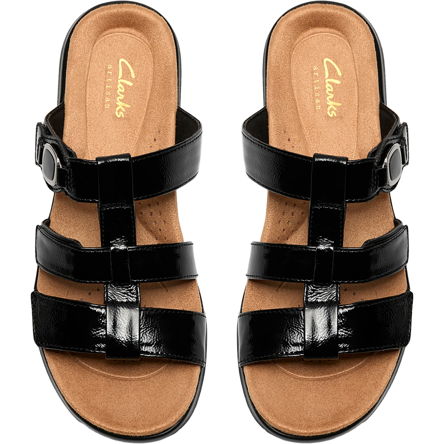 Clarks Kitly Pearl Women's Dress Sandals Black Pat - Image 2