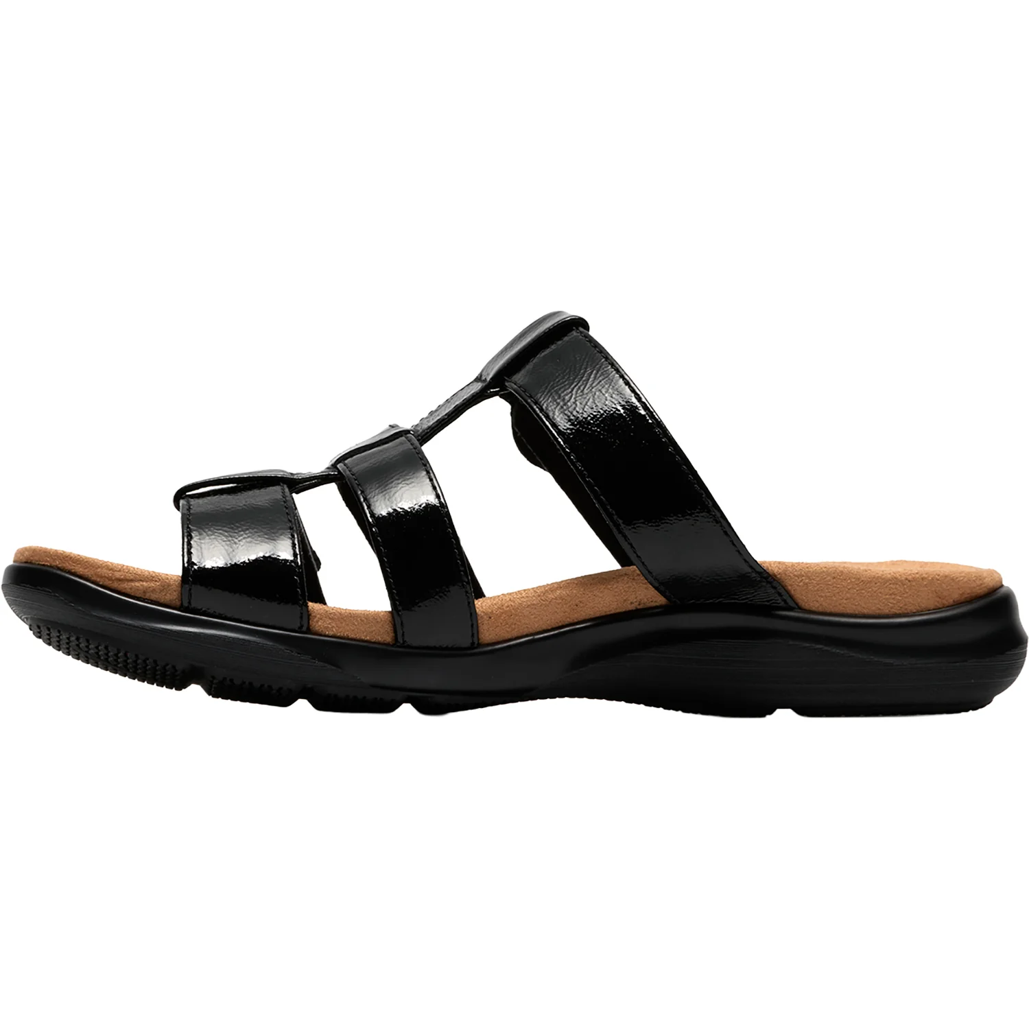 Clarks Kitly Pearl Women's Dress Sandals Black Pat - Image 3