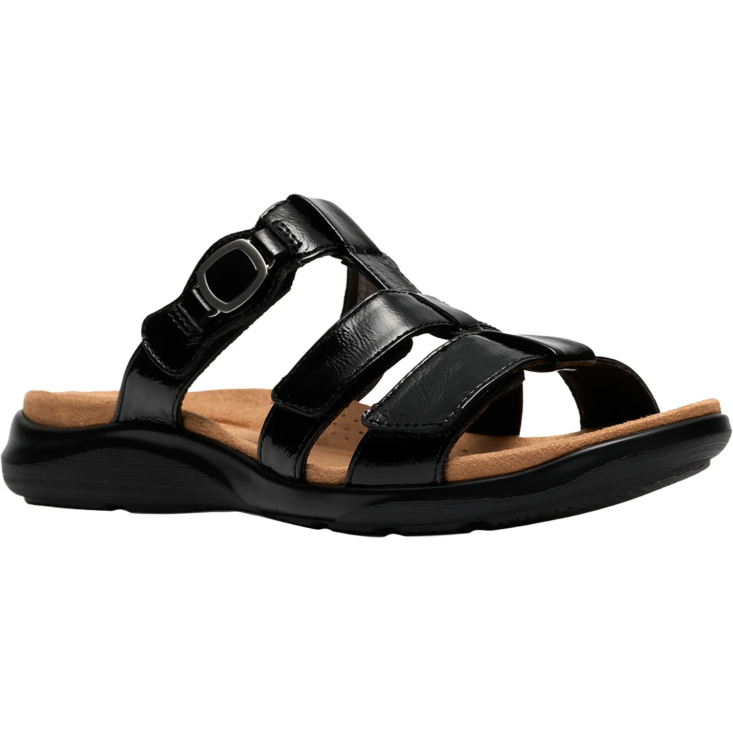 Clarks Kitly Pearl Women's Dress Sandals Black Pat - Image 5