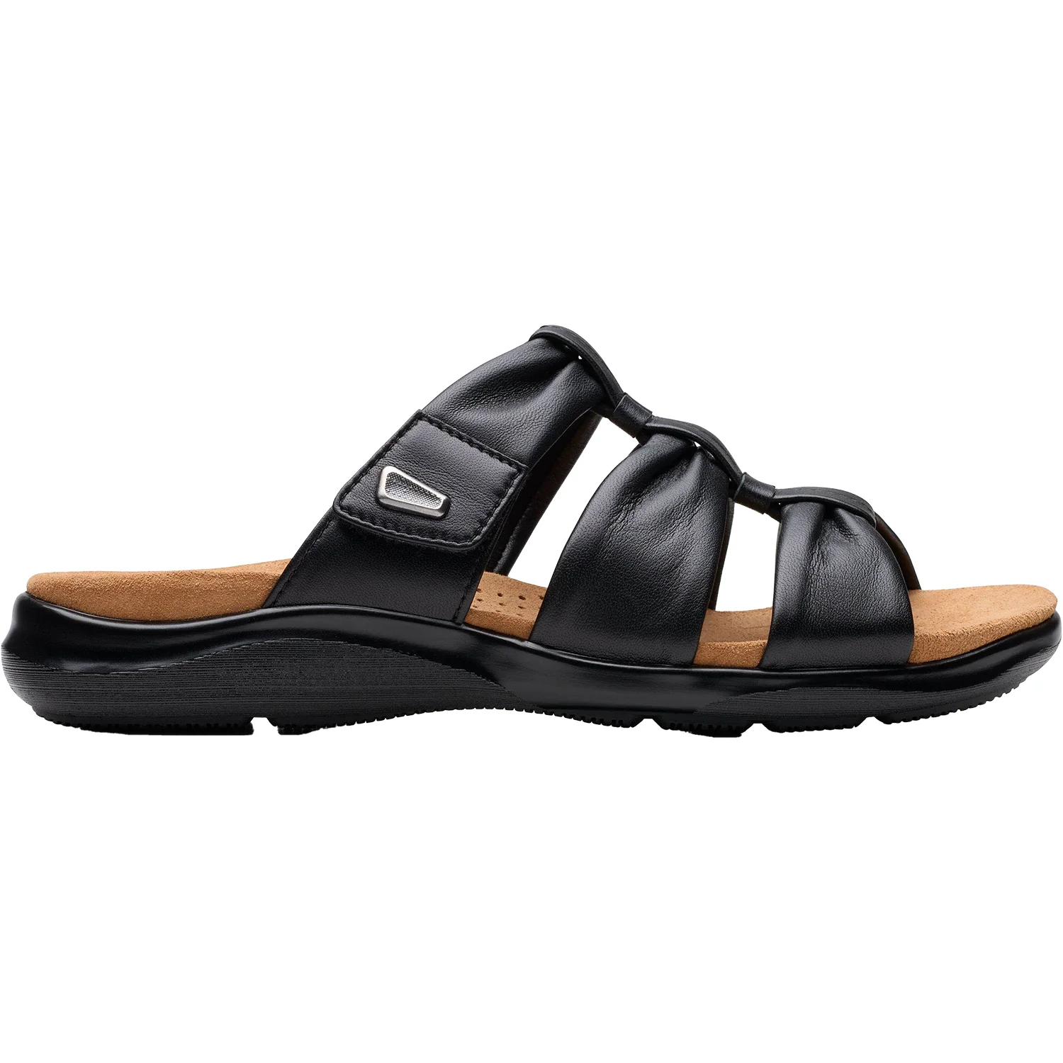 Clarks Kitly Slide Women's Slide Sandals Black Leather