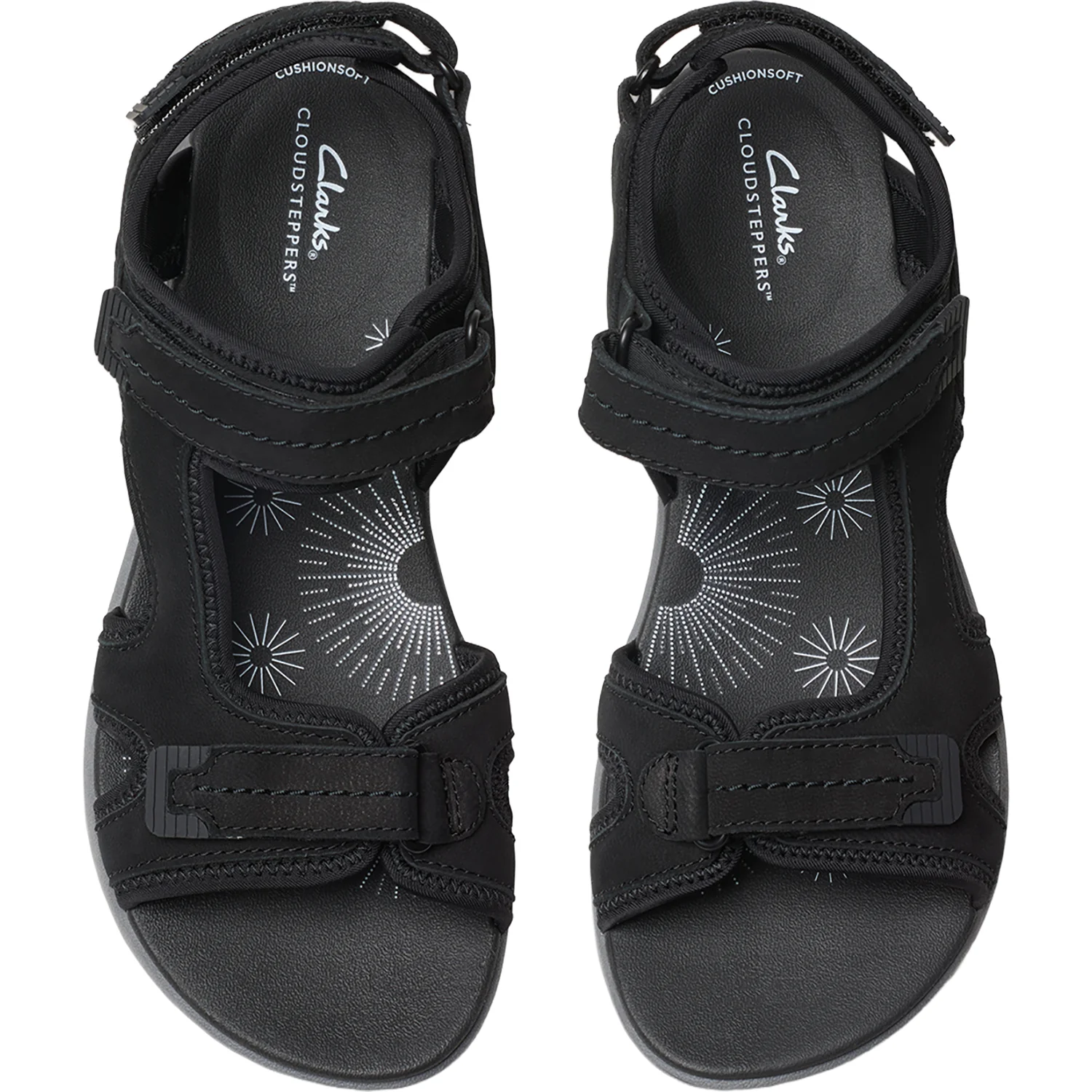 Clarks Mira Free Women's Outdoor Sandals Black Nubuck - Image 2