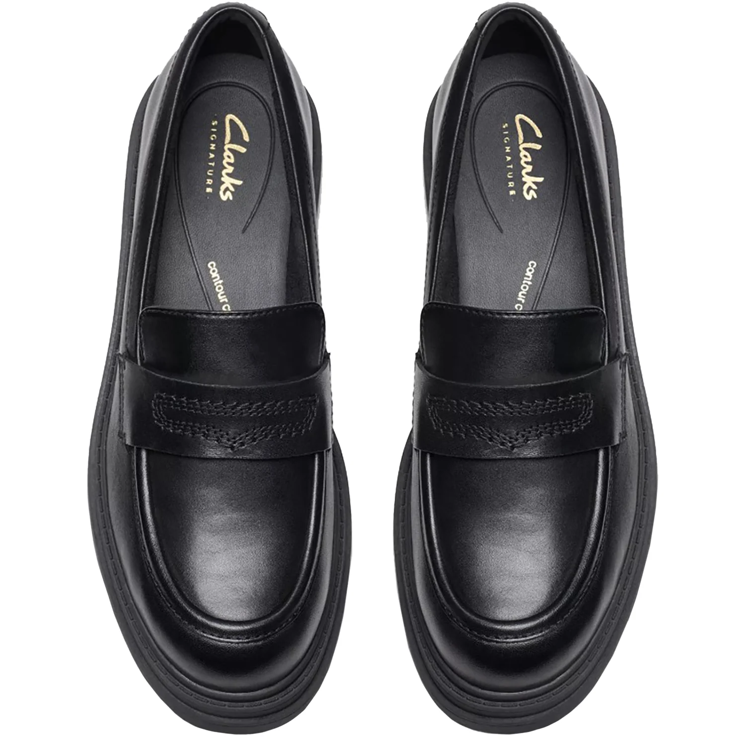 Clarks Orinoco3 Edge Women's Dressy Loafers Black Leather - Image 2
