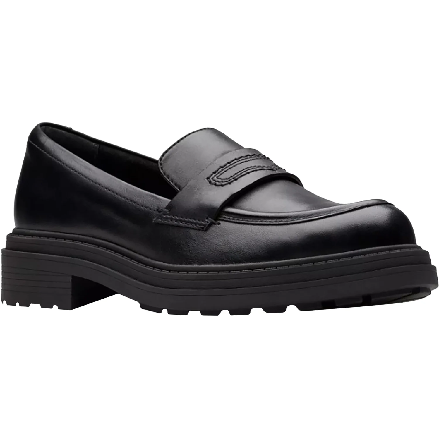 Clarks Orinoco3 Edge Women's Dressy Loafers Black Leather - Image 5