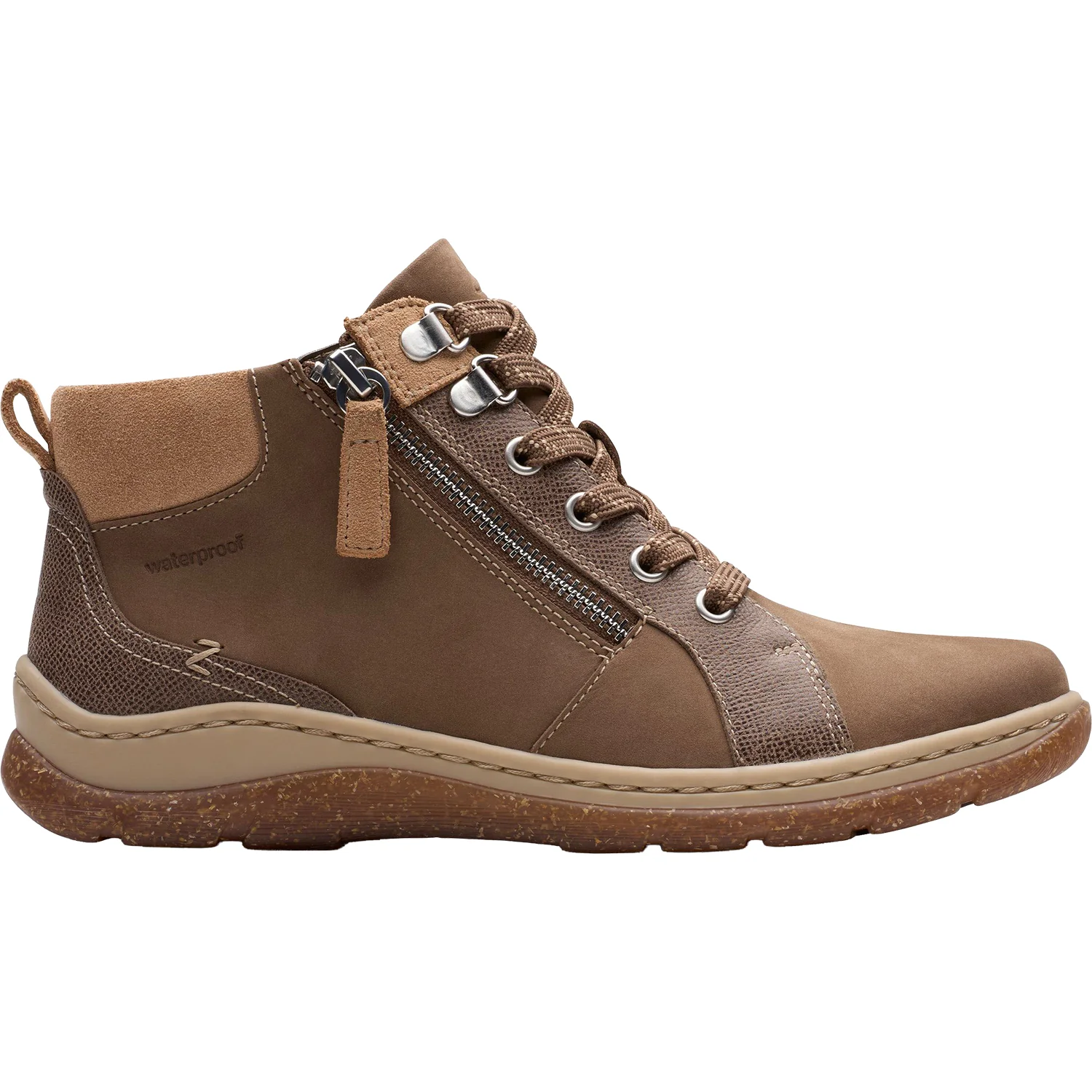 Clarks Orlene Top Waterproof Women's Boots Dark Sand Nubuck