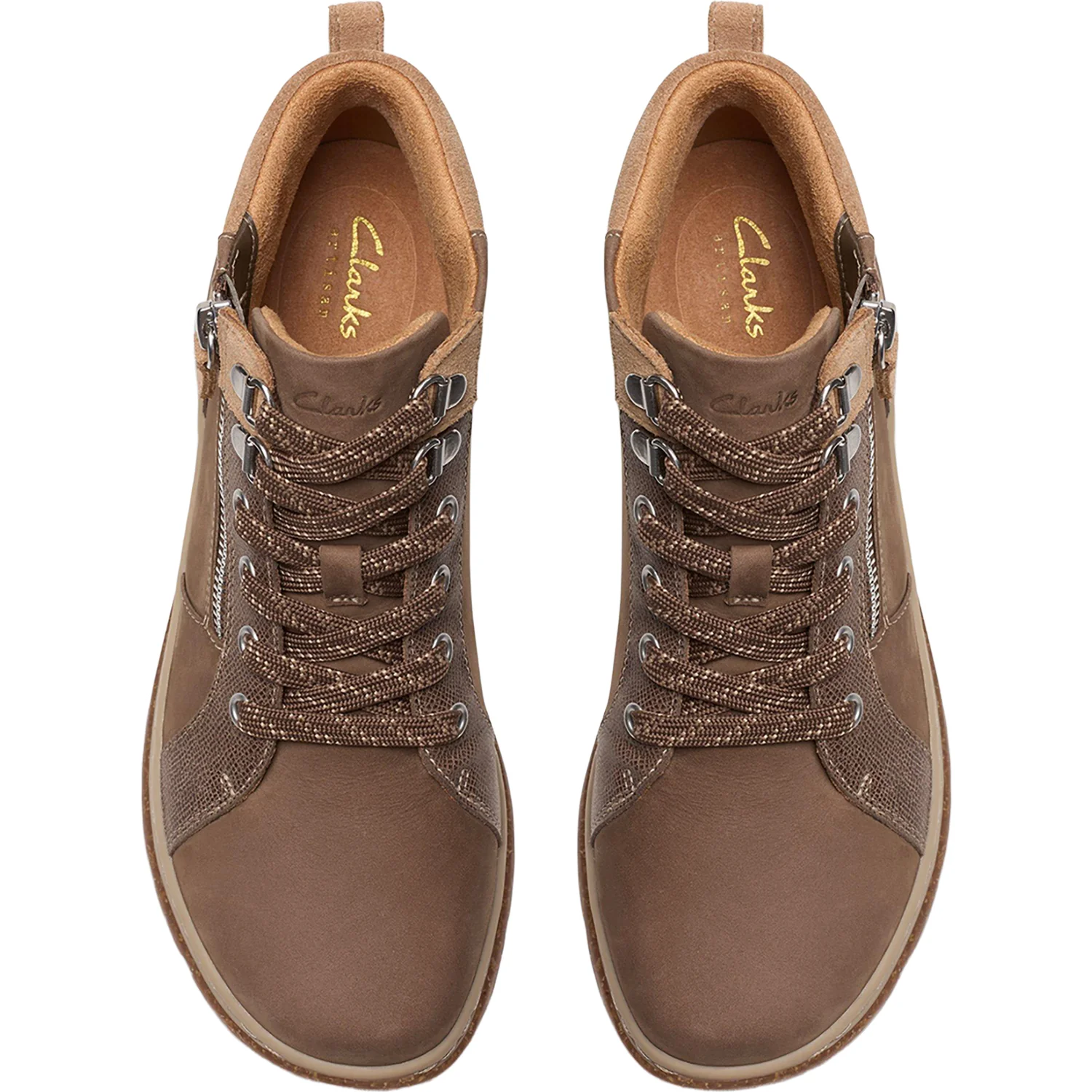 Clarks Orlene Top Waterproof Women's Boots Dark Sand Nubuck - Image 2