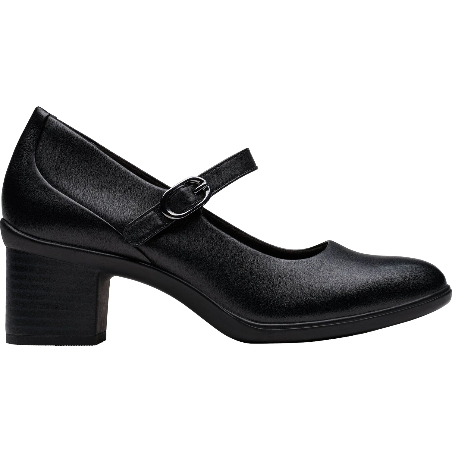 Clarks Shaya Jane Women's Dressy Mary Janes Black Leather