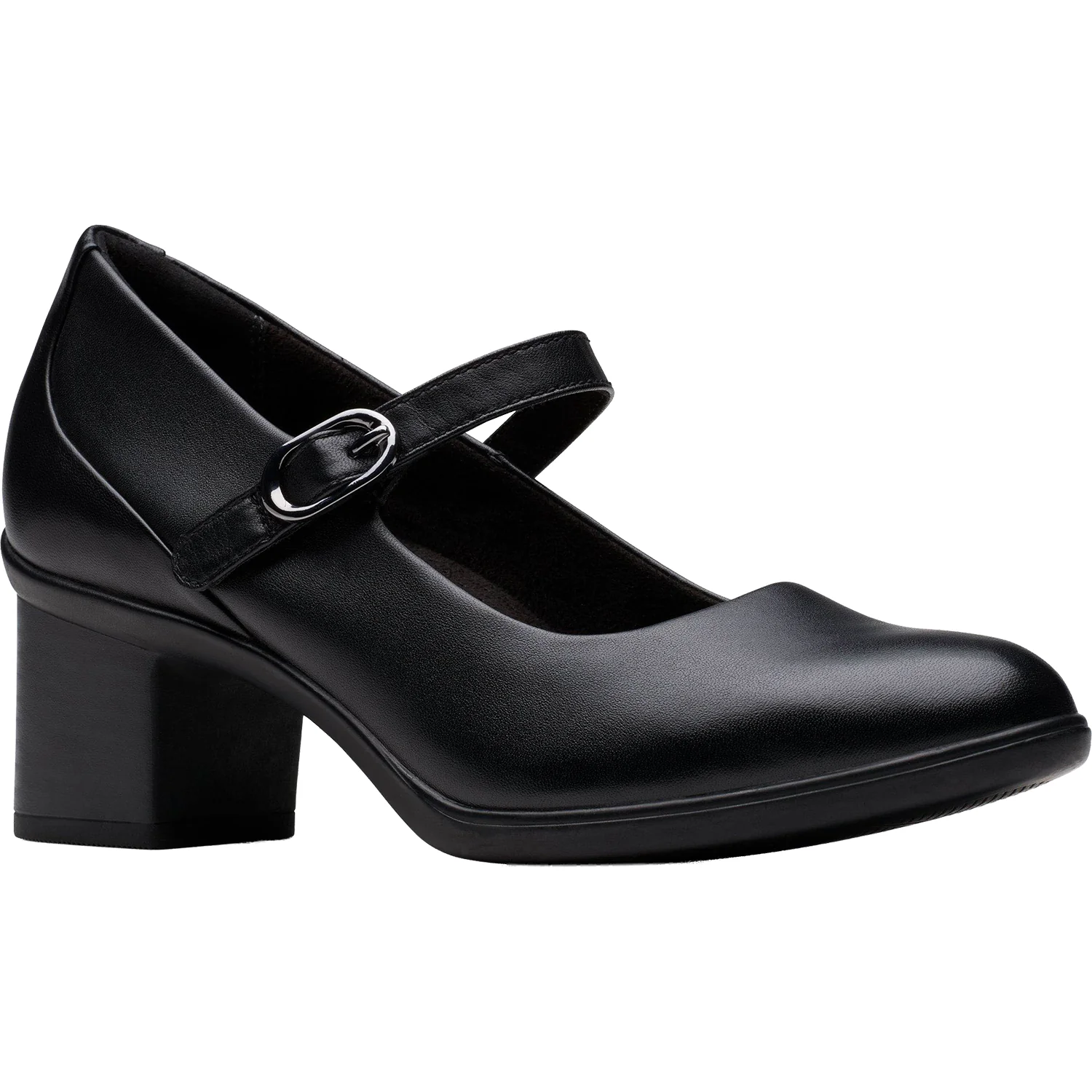 Clarks Shaya Jane Women's Dressy Mary Janes Black Leather - Image 5