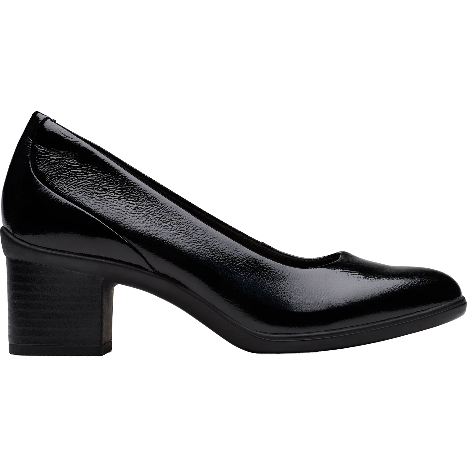 Clarks Shaya Poppy Women's Dress Heels Black Patent