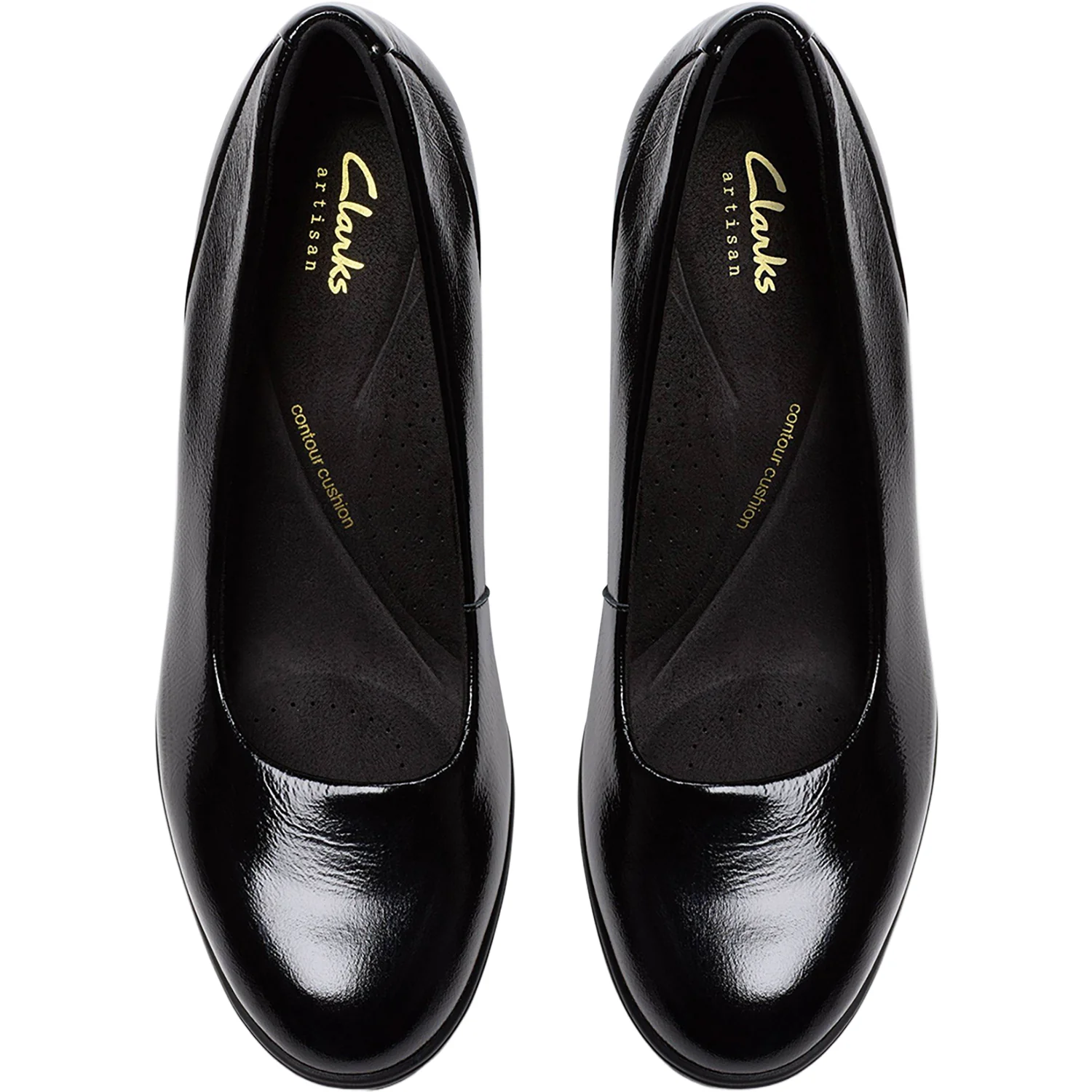 Clarks Shaya Poppy Women's Dress Heels Black Patent - Image 2