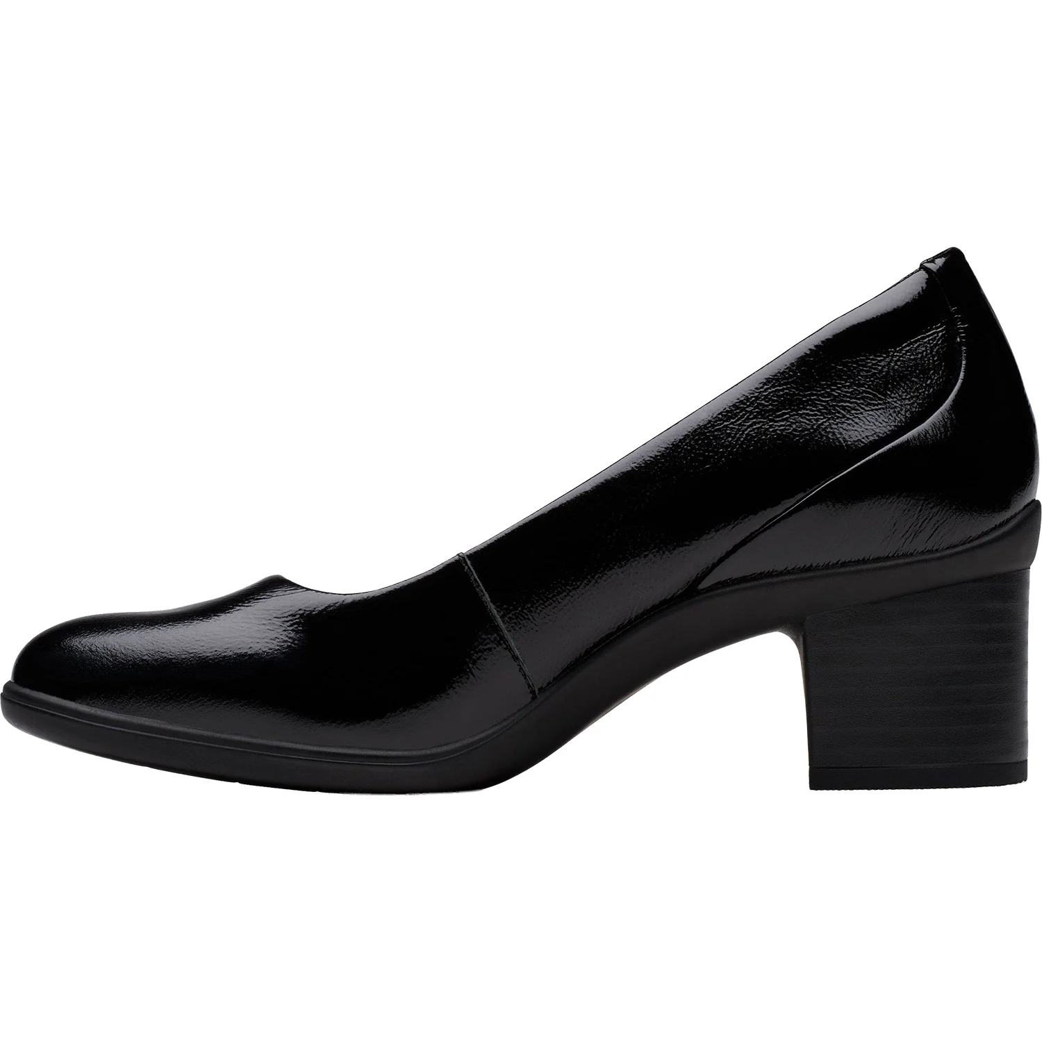 Clarks Shaya Poppy Women's Dress Heels Black Patent - Image 3
