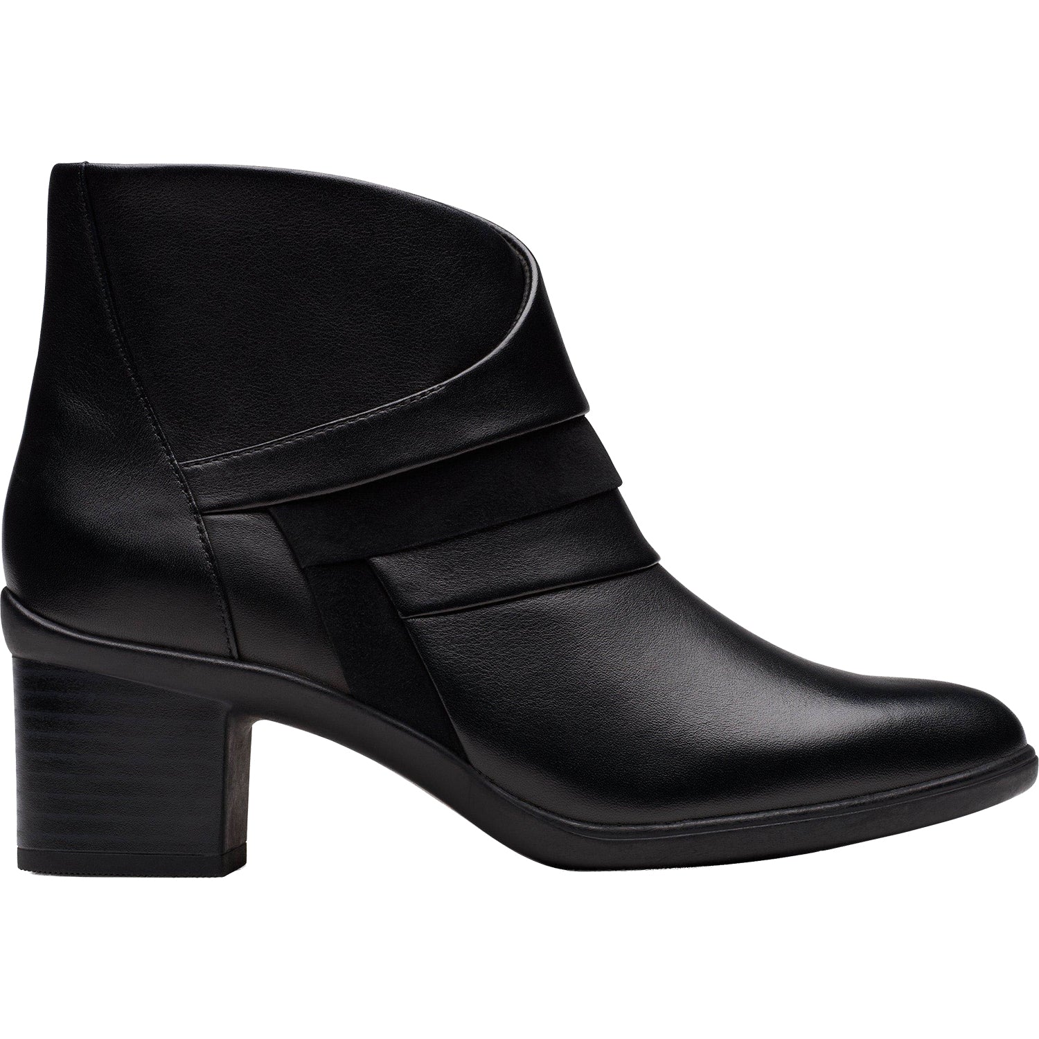 Clarks Shaya Sky Women's Boots Dressy Black Leather