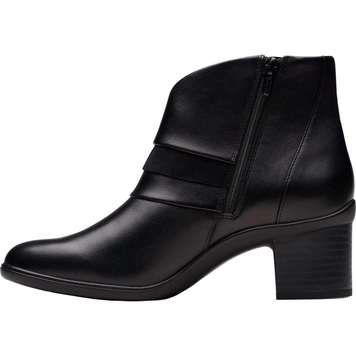 Clarks Shaya Sky Women's Boots Dressy Black Leather - Image 3