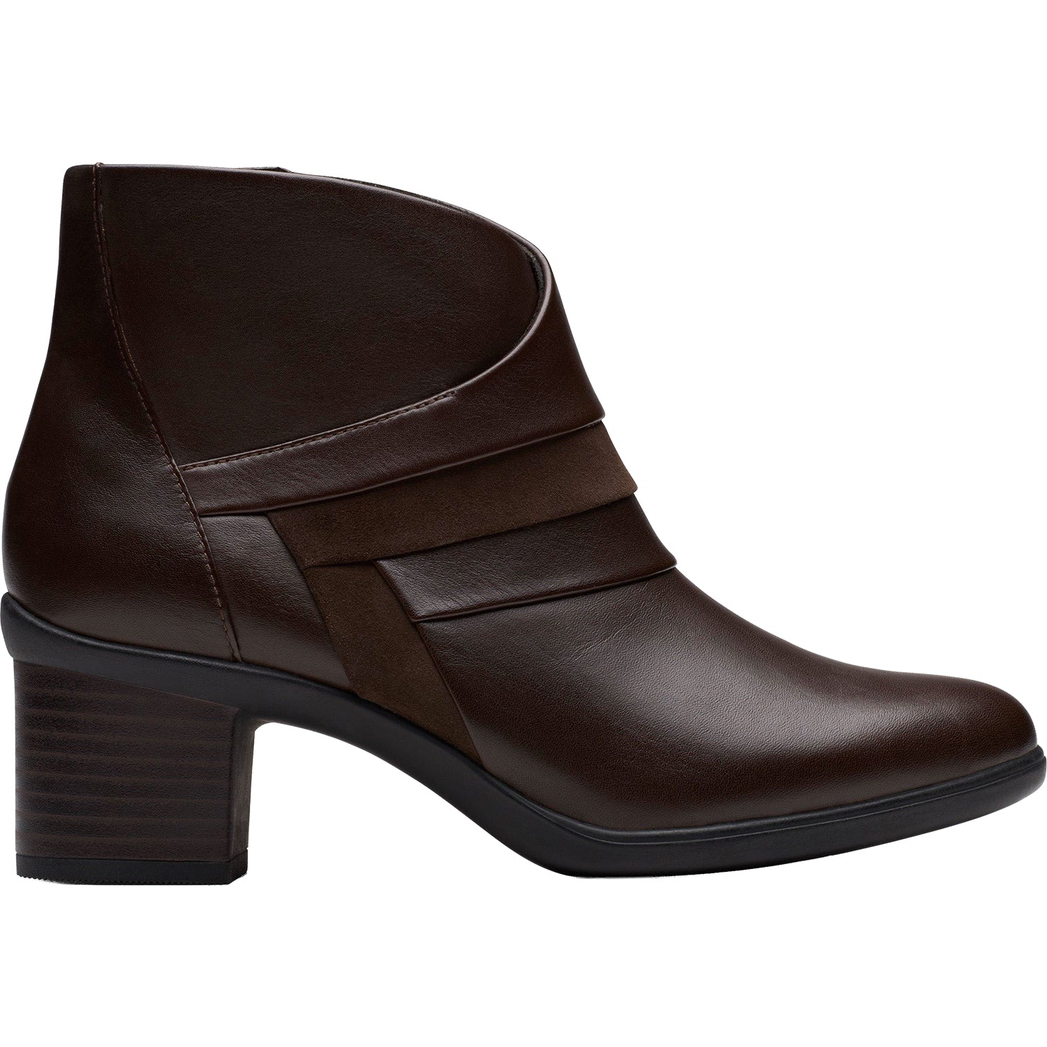 Women's Clarks Shaya Sky Dark Brown Leather