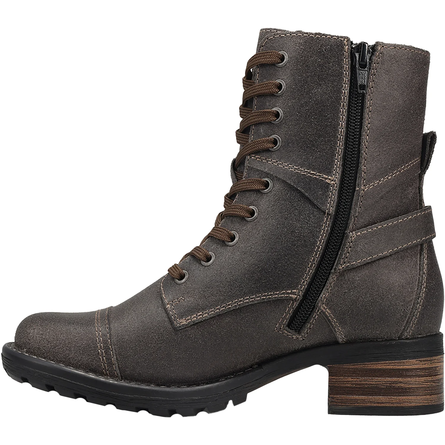 Taos Crave Women's Mid Boots Charcoal Ruff Out - Image 3