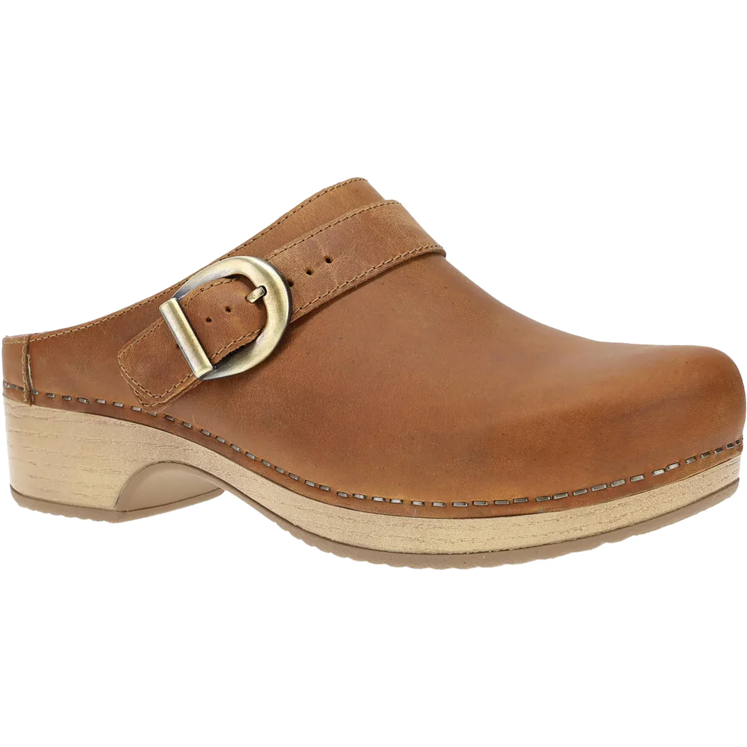 Dansko Baylor Women's Clogs Tan Oiled Pull Up Leather
