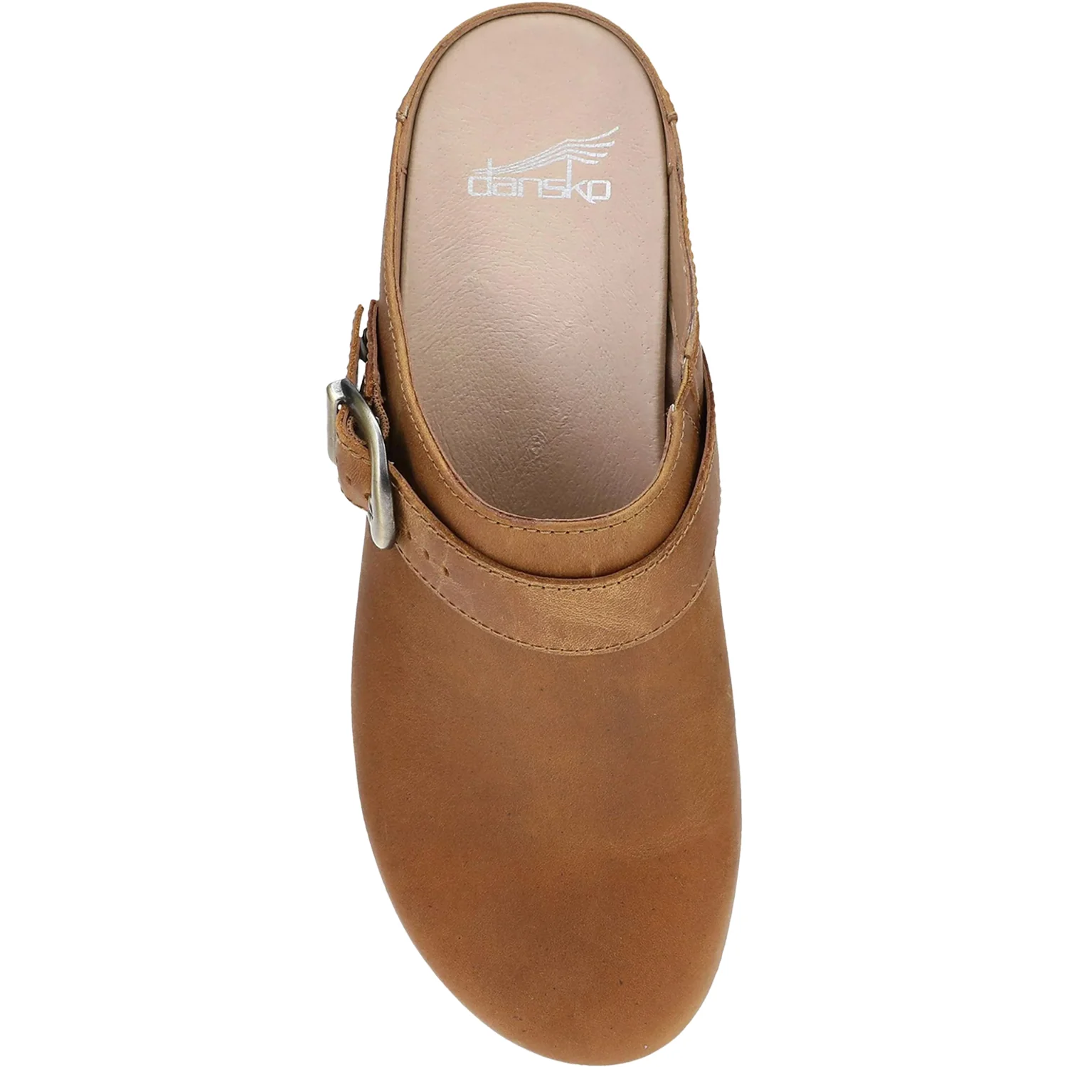 Dansko Baylor Women's Clogs Tan Oiled Pull Up Leather - Image 2