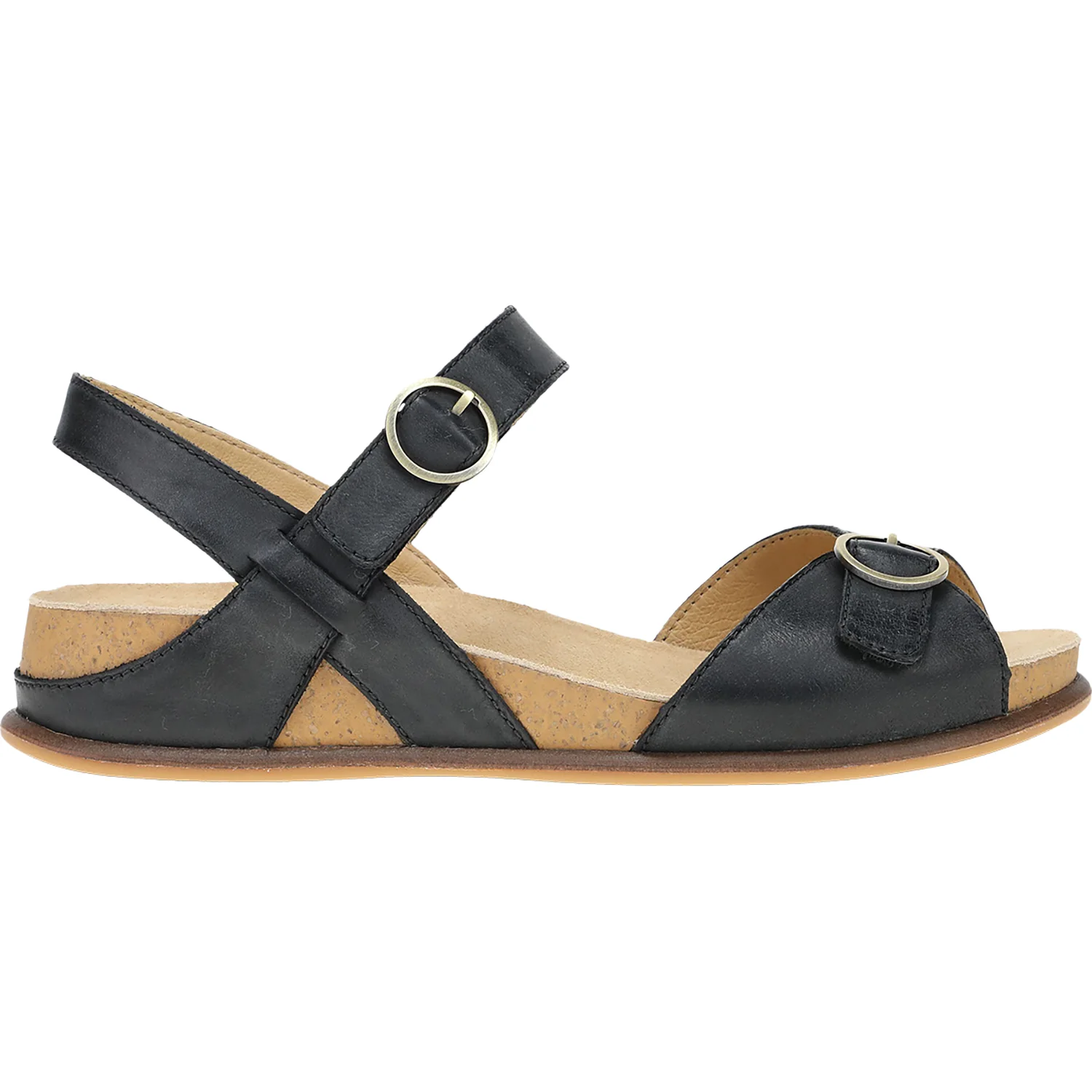 Dansko Candace Women's Sandals Black Burnished Nappa Leather