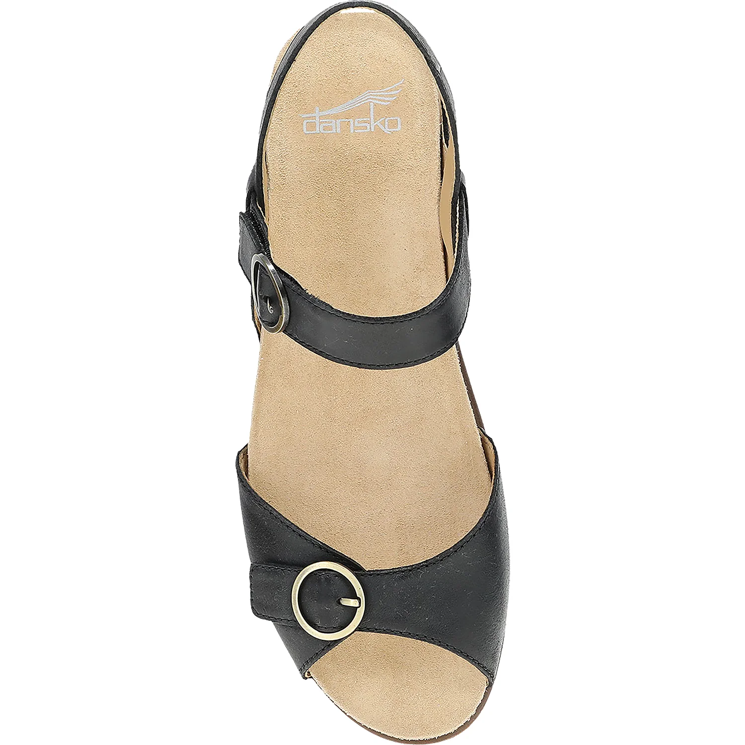 Dansko Candace Women's Sandals Black Burnished Nappa Leather - Image 2