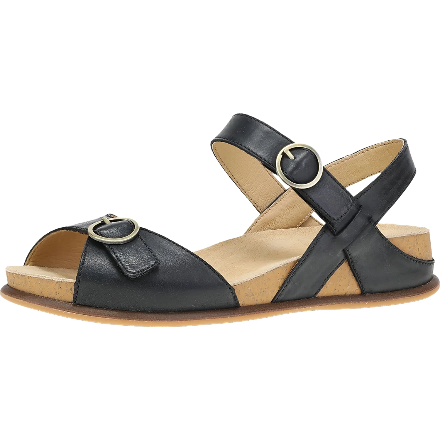 Dansko Candace Women's Sandals Black Burnished Nappa Leather - Image 3