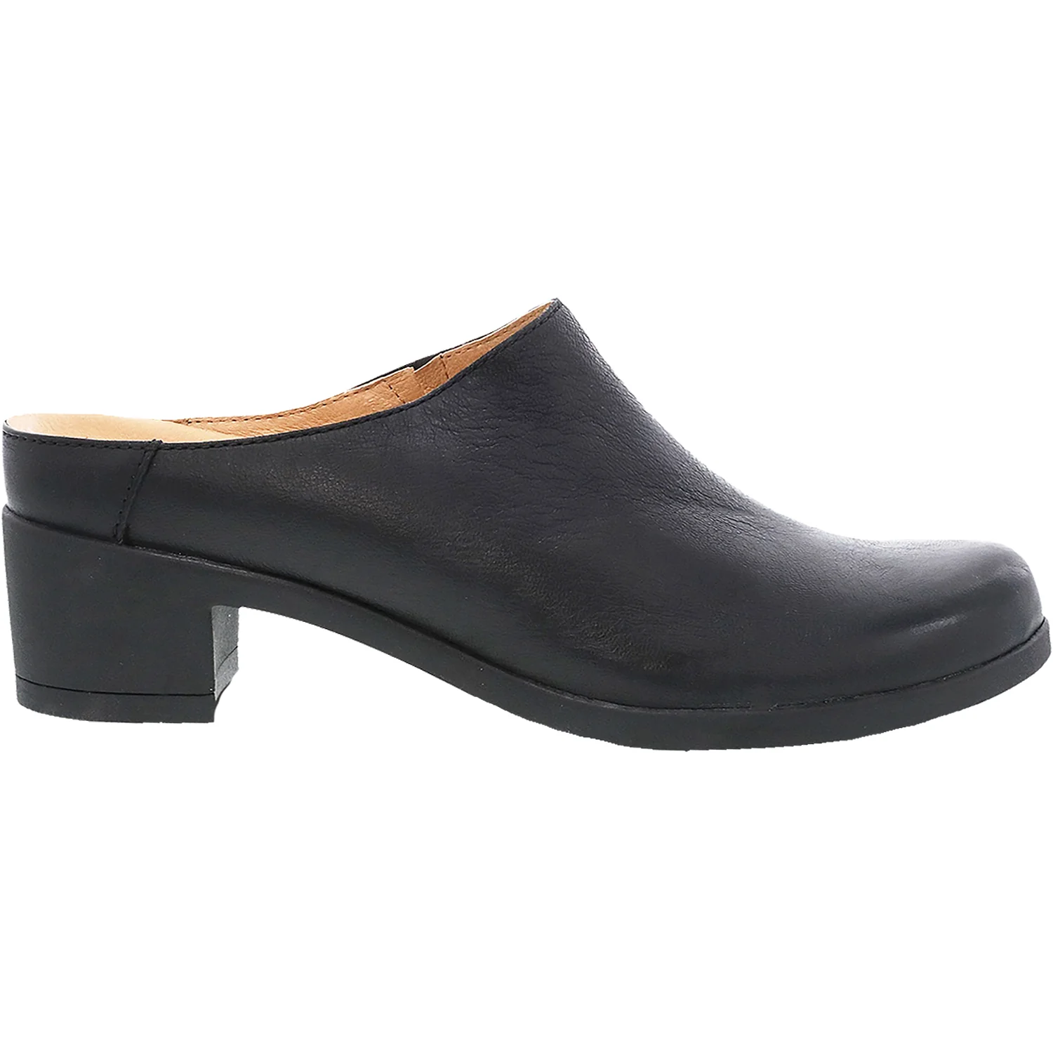 Dansko Carrie Women's Open Back Clogs Black Burnished Nubuck
