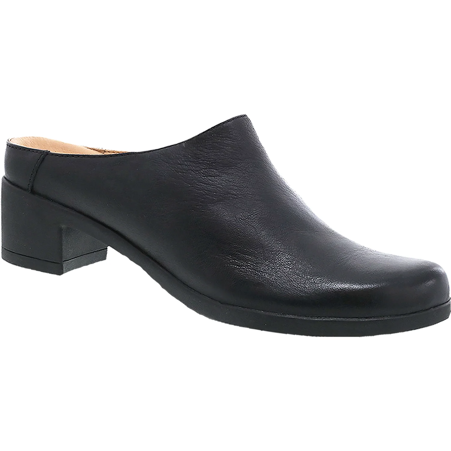 Dansko Carrie Women's Open Back Clogs Black Burnished Nubuck - Image 3