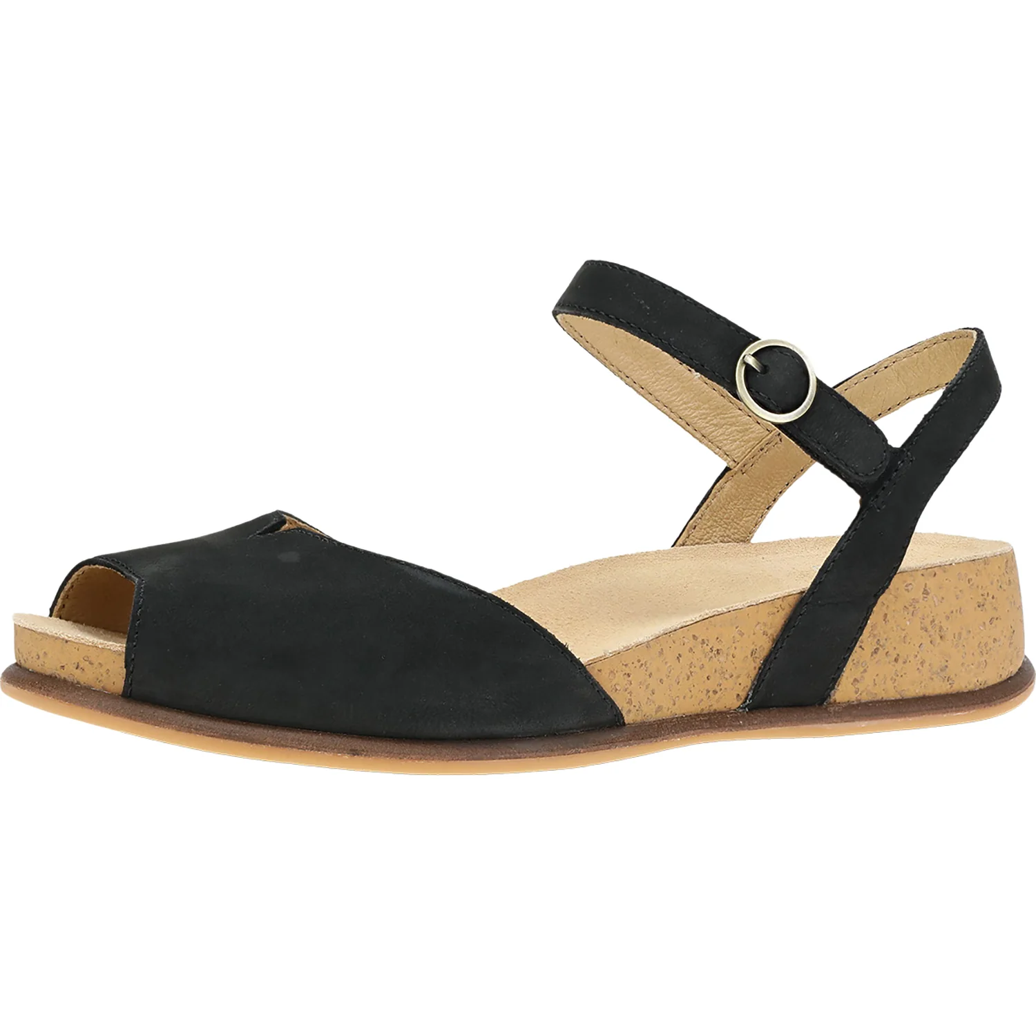 Dansko Cass Women's Sandals Black Milled Nubuck - Image 3