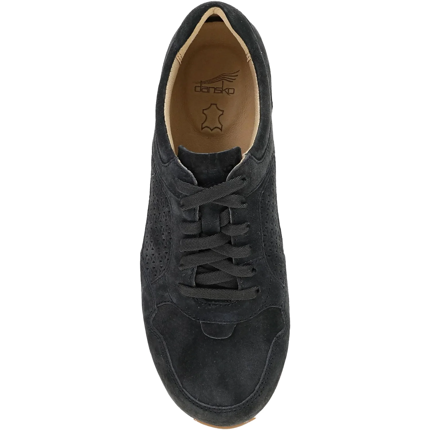 Dansko Catie Women's Sporty Lace Up Shoes Black Suede - Image 2