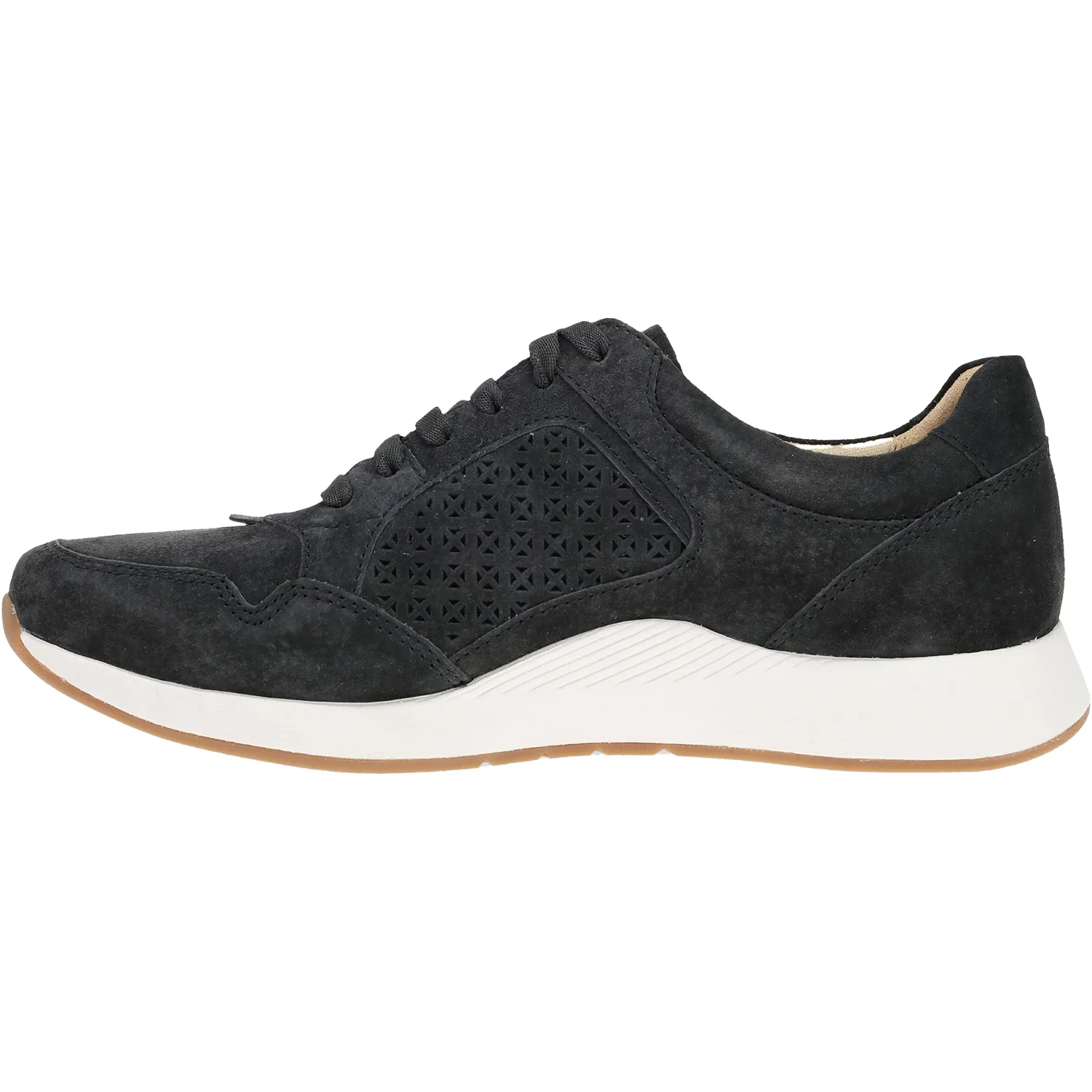 Dansko Catie Women's Sporty Lace Up Shoes Black Suede - Image 3