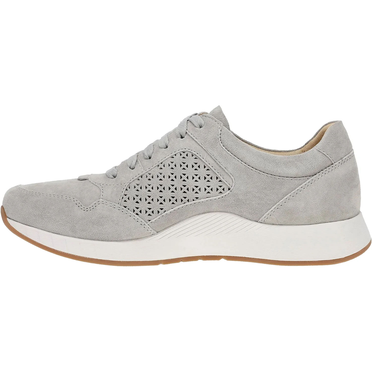 Dansko Catie Women's Sporty Lace Up Shoes Grey Suede - Image 3