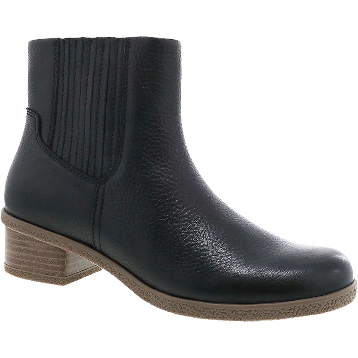 Dansko Daisie Women's Waterproof Boots Black Waterproof Tumbled Leather - Image 3