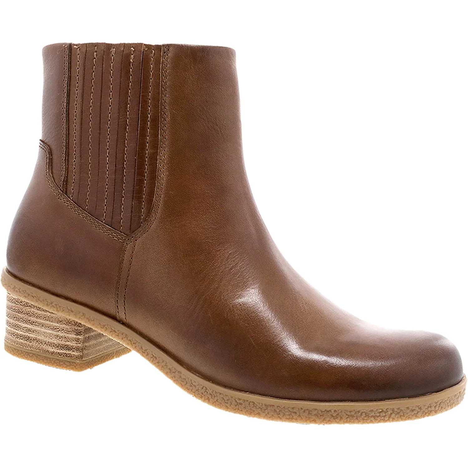 Dansko Daisie Women's Waterproof Boots Tan Waterproof Burnished Leather - Image 3