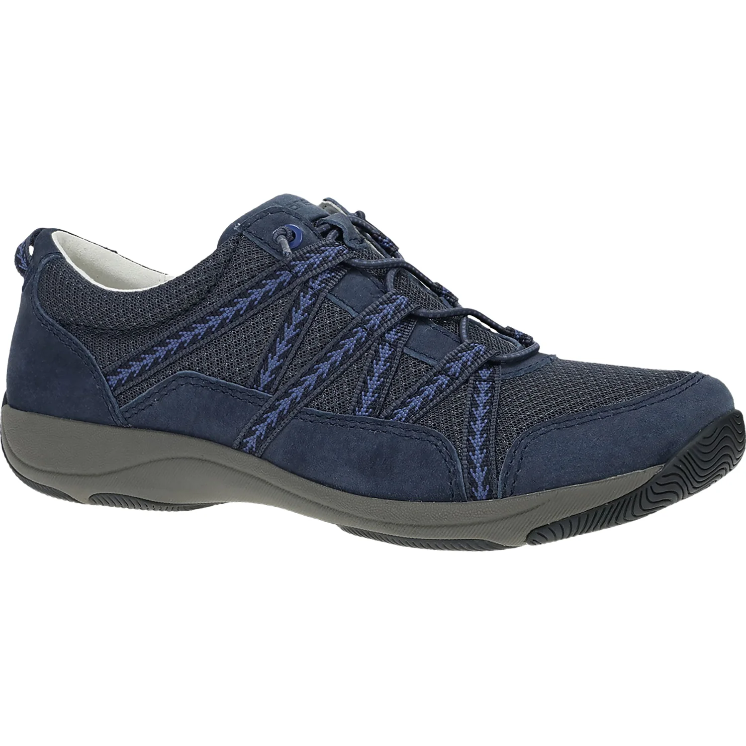 Dansko Harlyn Women's Sporty Lace Up Shoes Navy Suede - Image 3