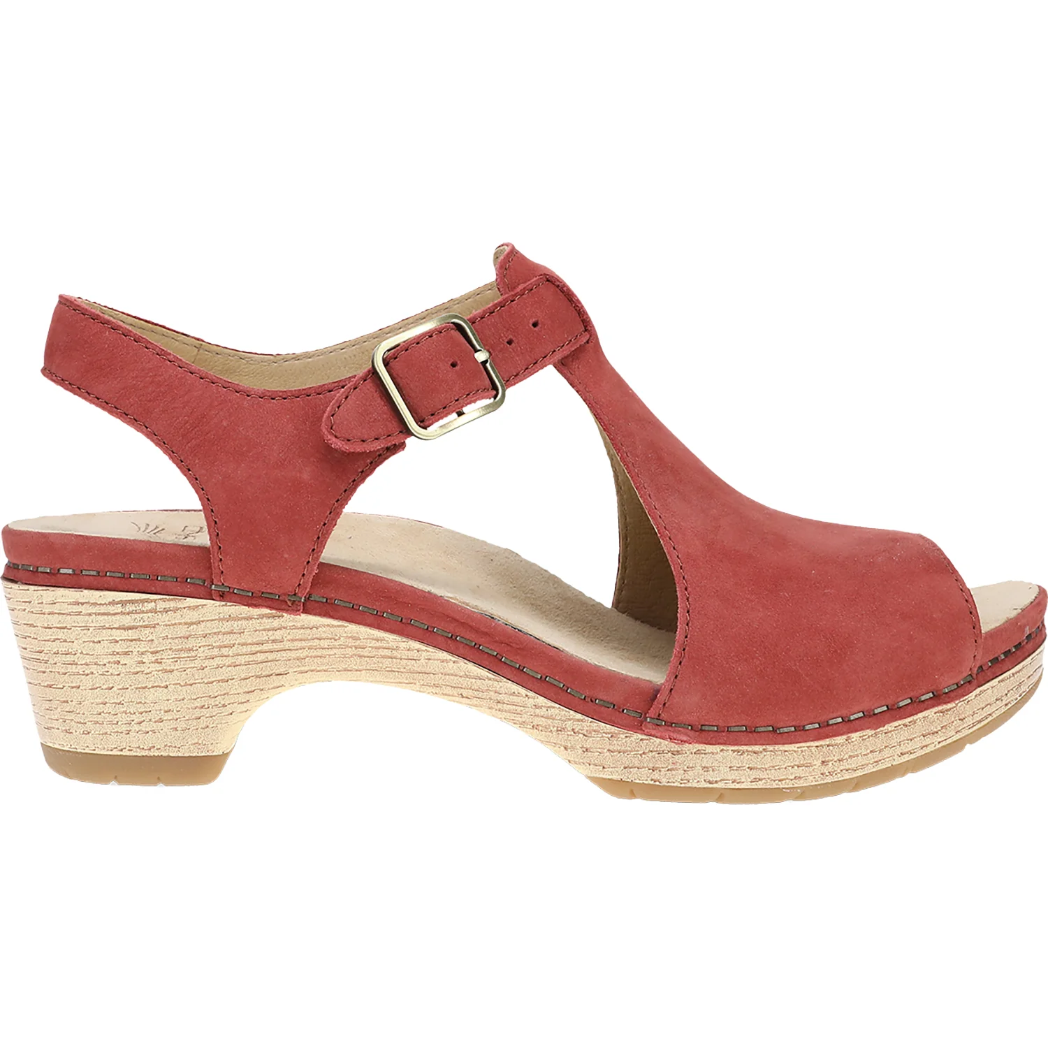 Dansko Laverne Women's Sandals Heels Paprika Nubuck