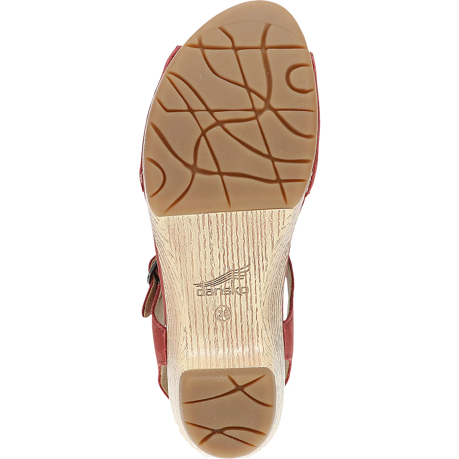 Dansko Laverne Women's Sandals Heels Paprika Nubuck - Image 4