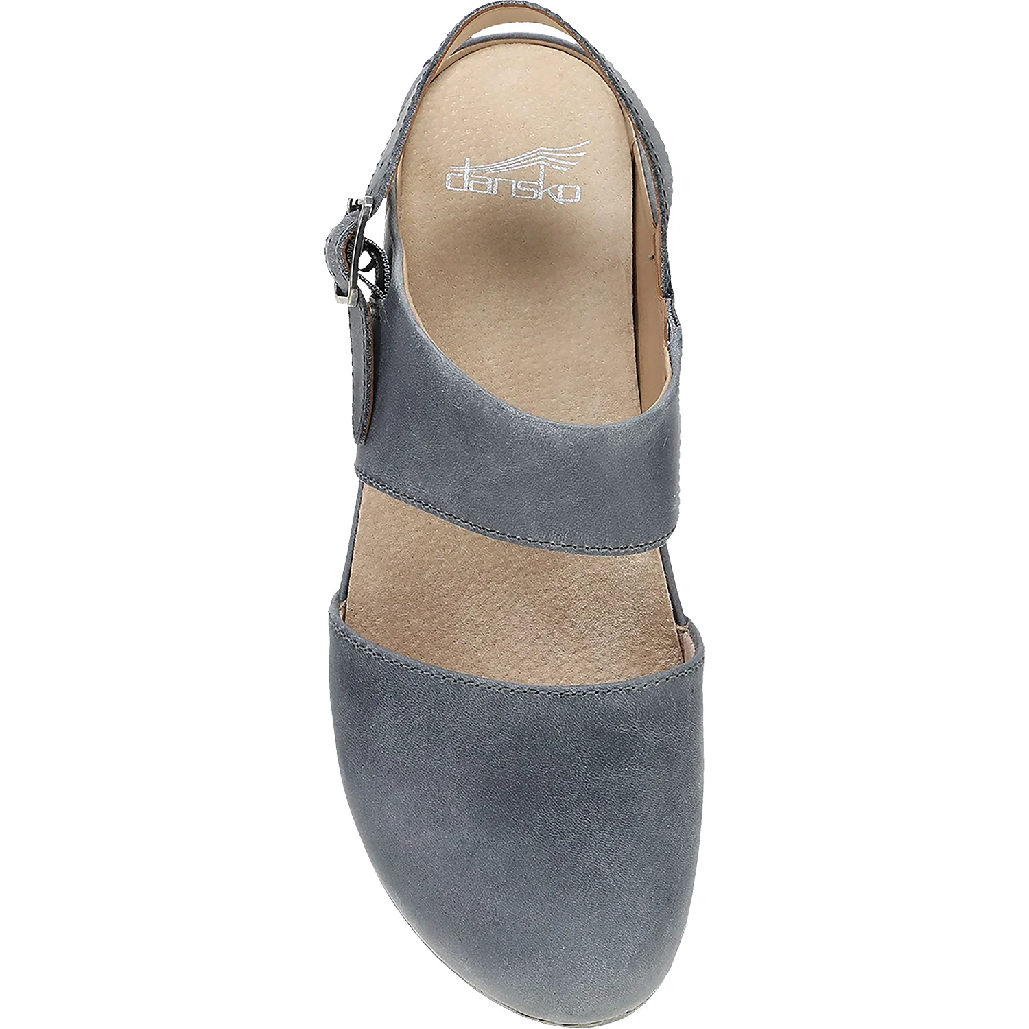 Dansko Lucia Women's MJ Sandals Denim Oiled Pull Up Leather - Image 2