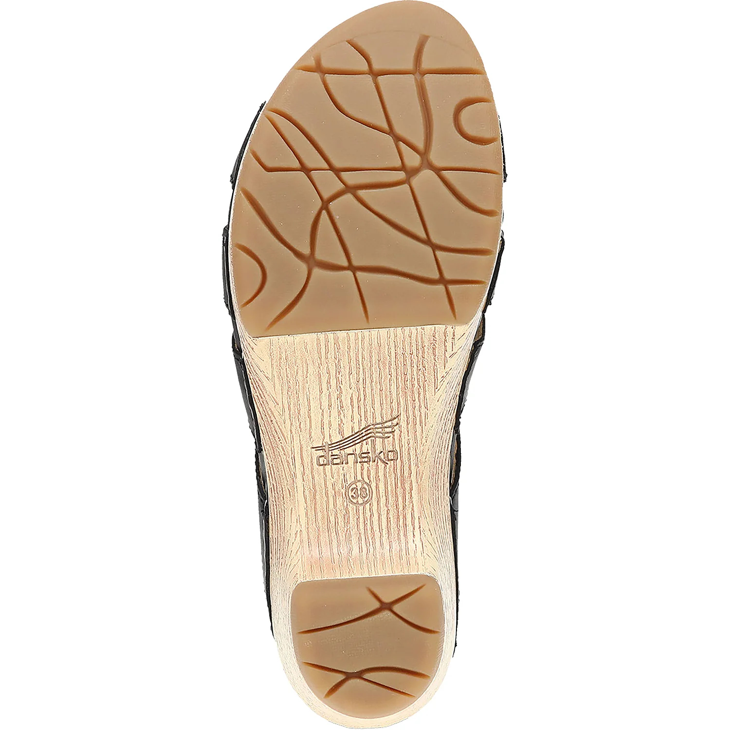 Dansko Lyndi Women's Slide Sandals Black Oiled Pull Up Leather - Image 4